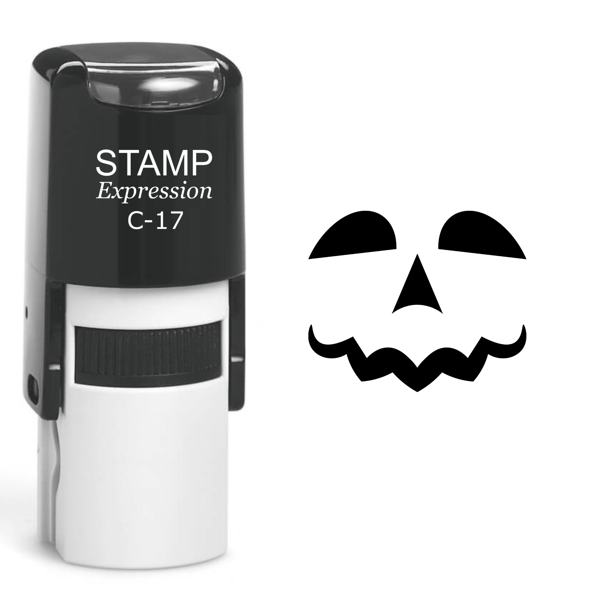 Pumpkin Faces Halloween Self Inking Rubber Stamp (SH-60790)