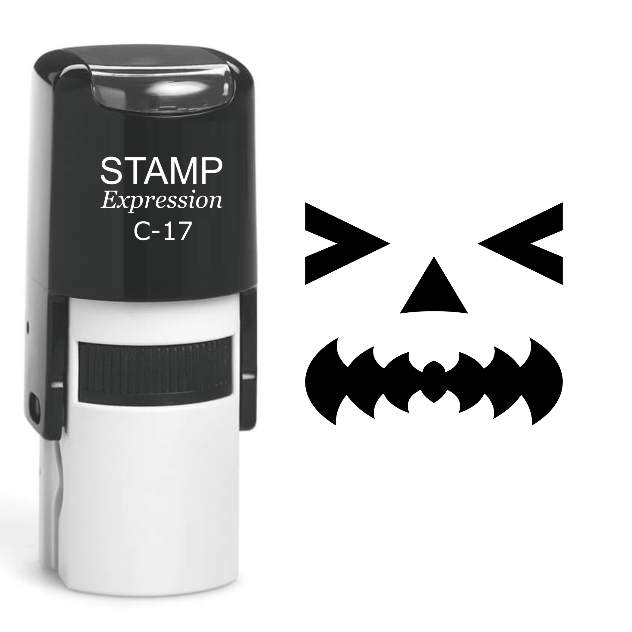 Pumpkin Faces Halloween Self Inking Rubber Stamp (SH-60801)