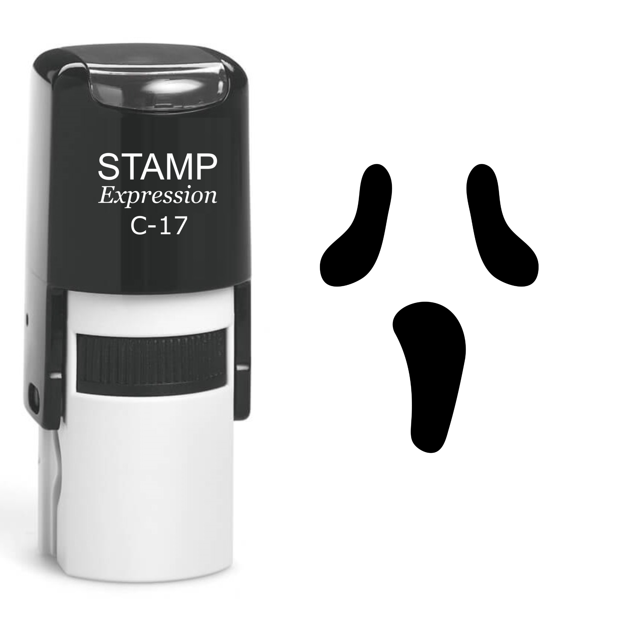 Pumpkin Faces Halloween Self Inking Rubber Stamp (SH-60810)