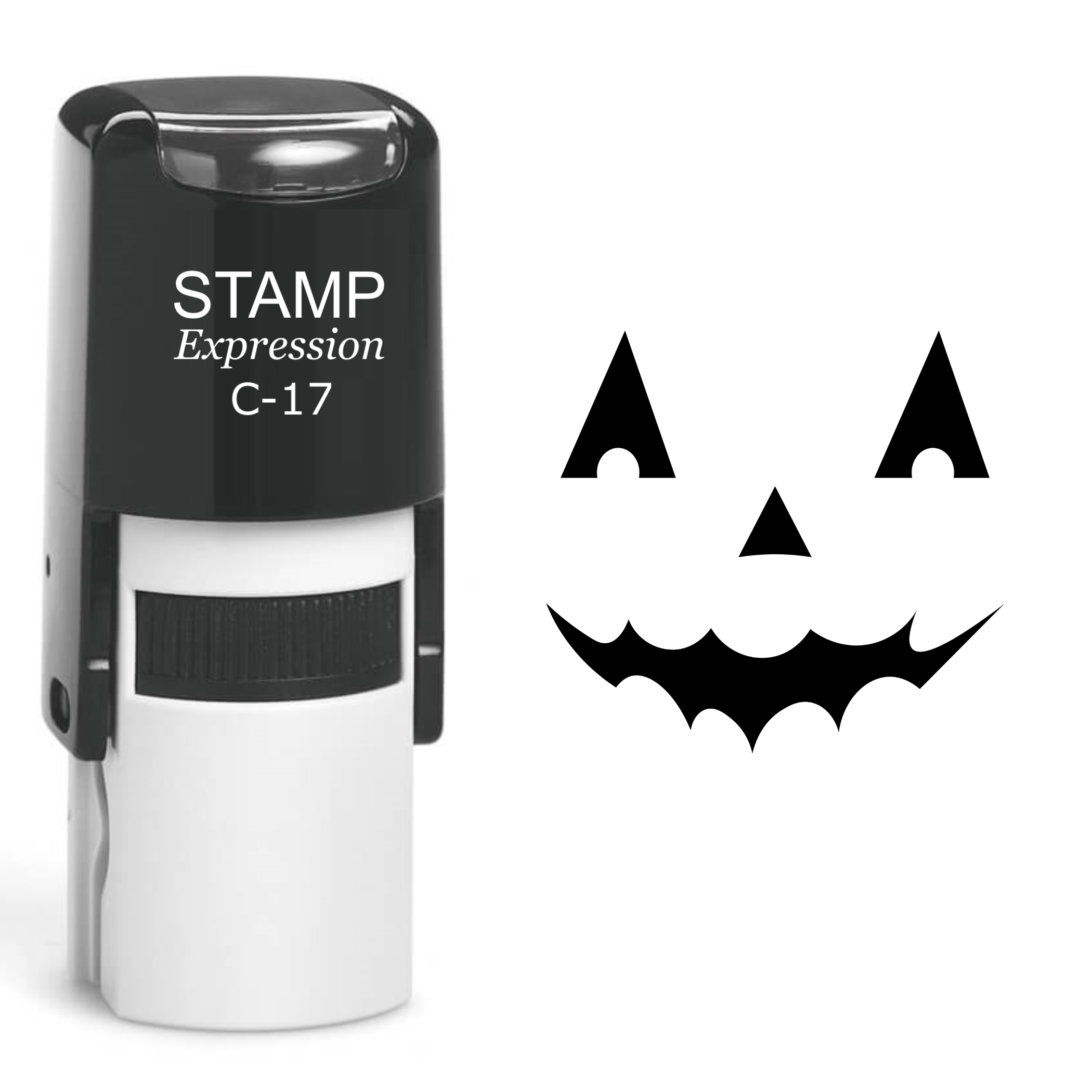 Pumpkin Faces Halloween Self Inking Rubber Stamp (SH-60819)