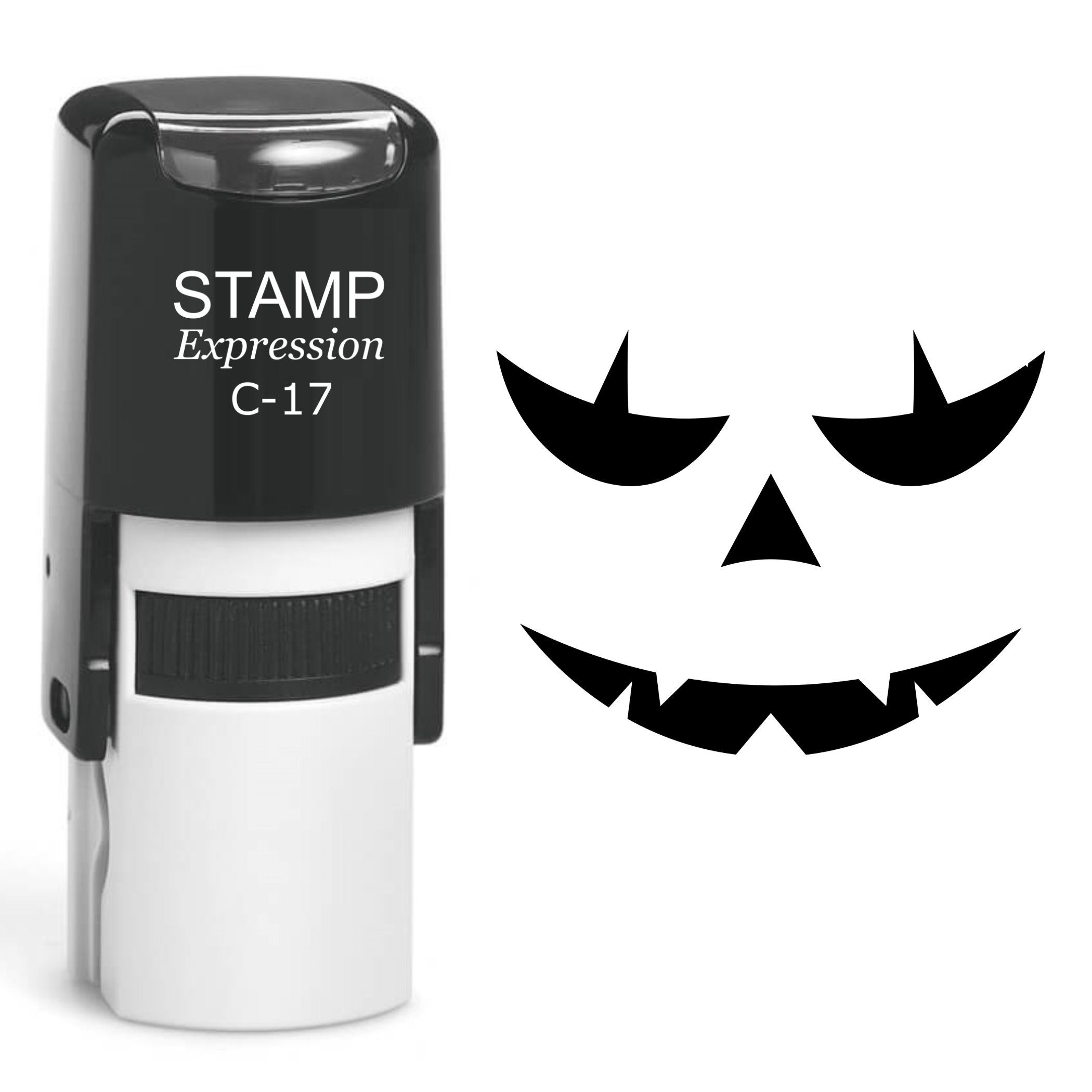 Pumpkin Faces Halloween Self Inking Rubber Stamp (SH-60822)