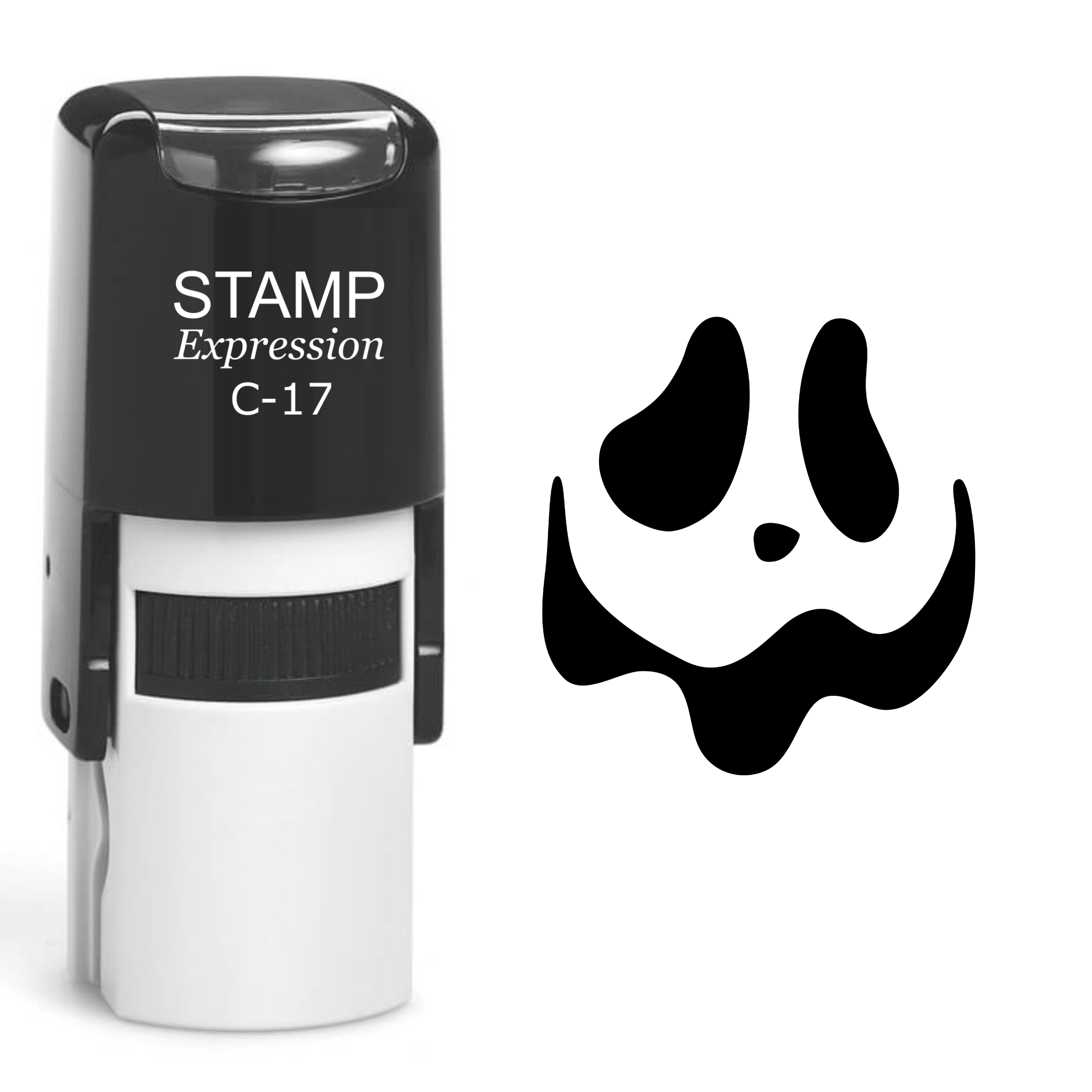 Pumpkin Faces Halloween Self Inking Rubber Stamp (SH-60857)