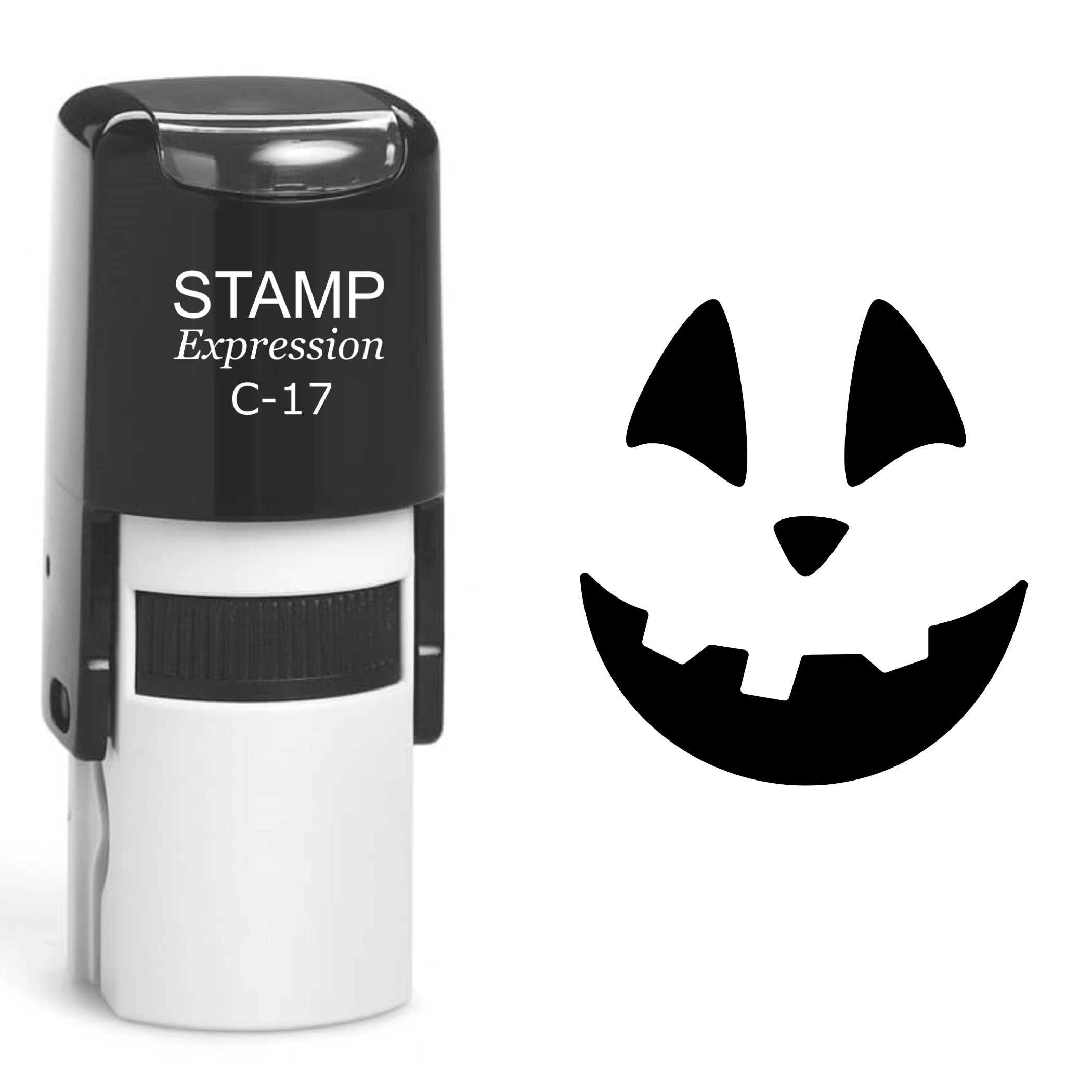Pumpkin Faces Halloween Self Inking Rubber Stamp (SH-60863)