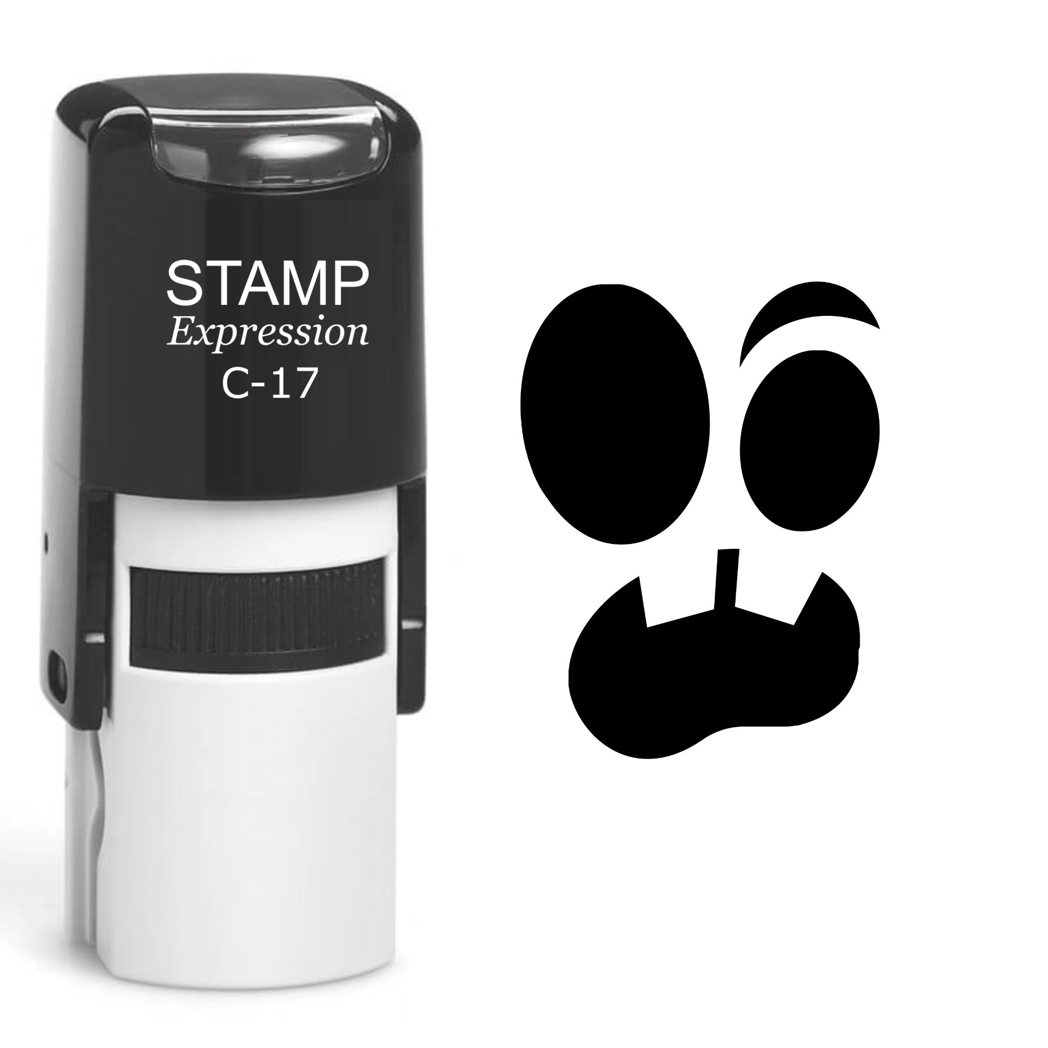 Pumpkin Faces Halloween Self Inking Rubber Stamp (SH-60870)