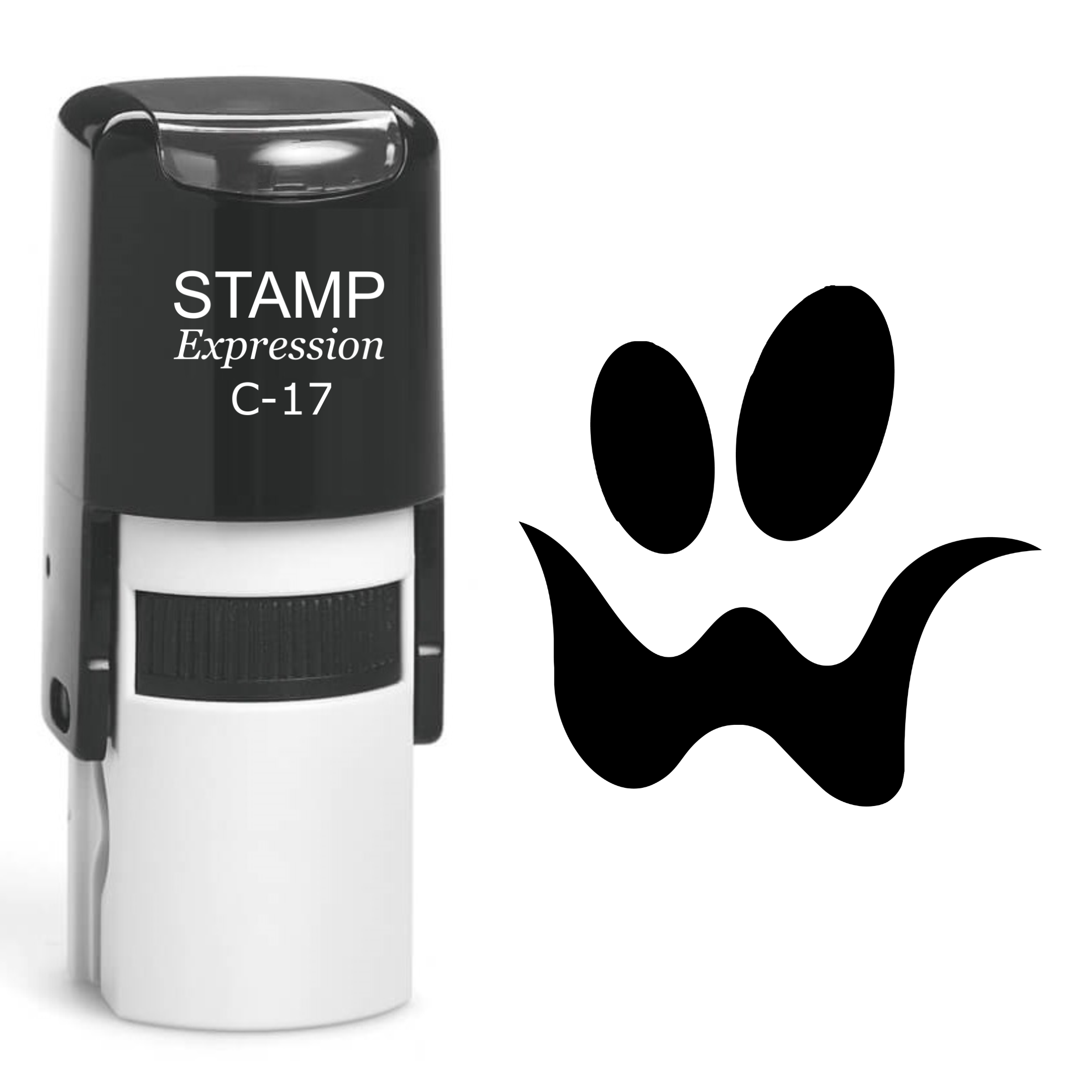 Pumpkin Faces Halloween Self Inking Rubber Stamp (SH-60876)