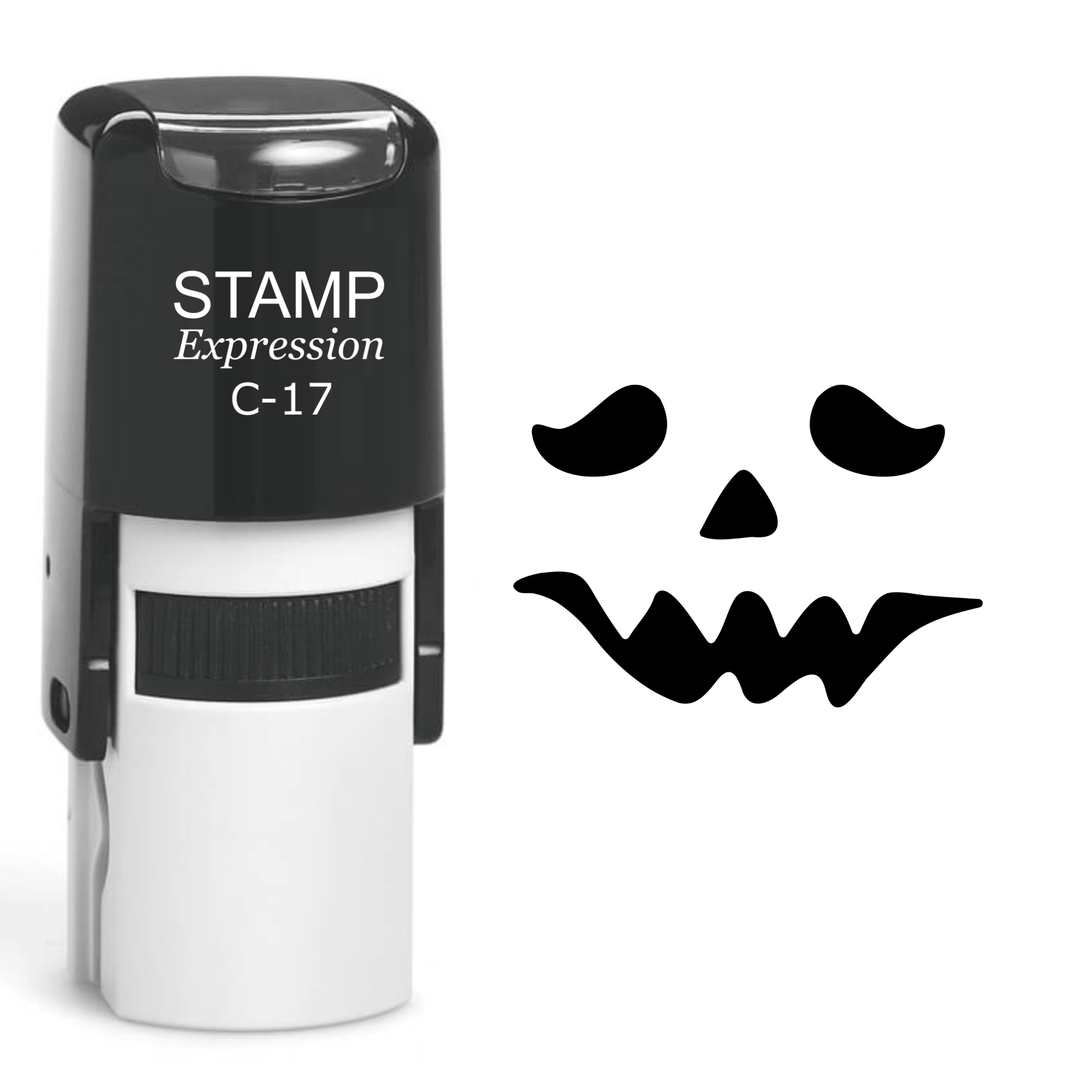 Pumpkin Faces Halloween Self Inking Rubber Stamp (SH-60890)