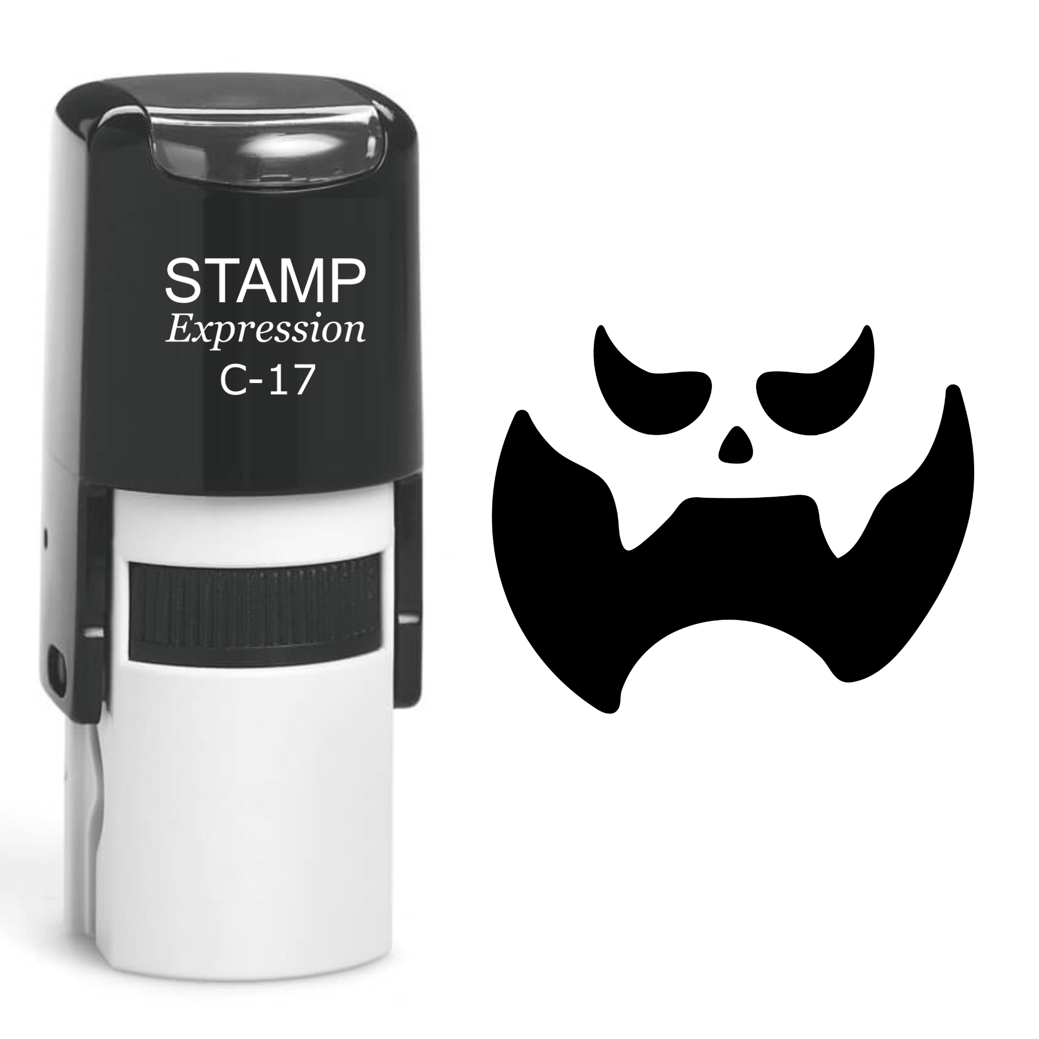 Pumpkin Faces Halloween Self Inking Rubber Stamp (SH-60913)