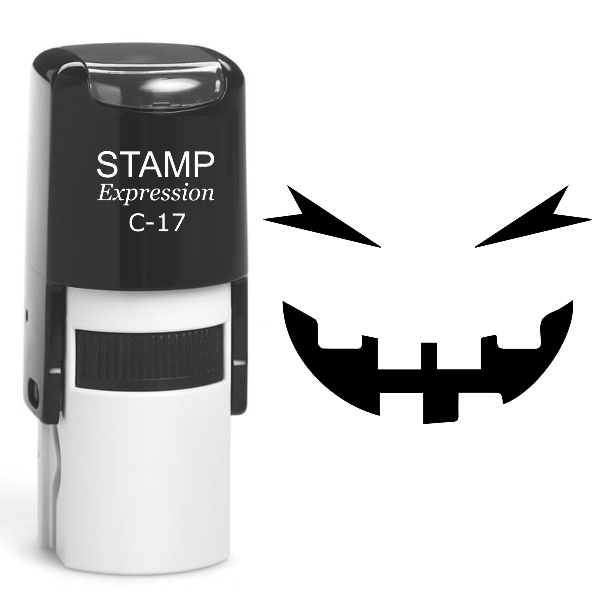 Pumpkin Faces Halloween Self Inking Rubber Stamp (SH-60923)