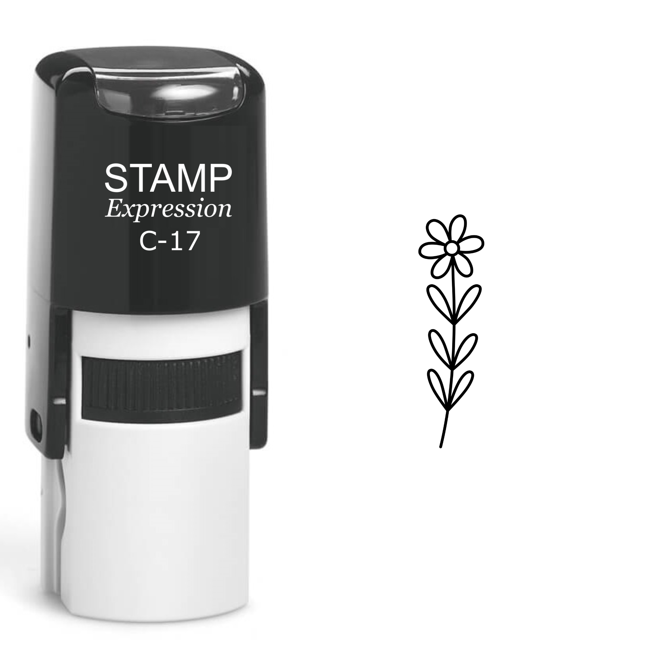 Flower Self Inking Rubber Stamp (SH-61029)