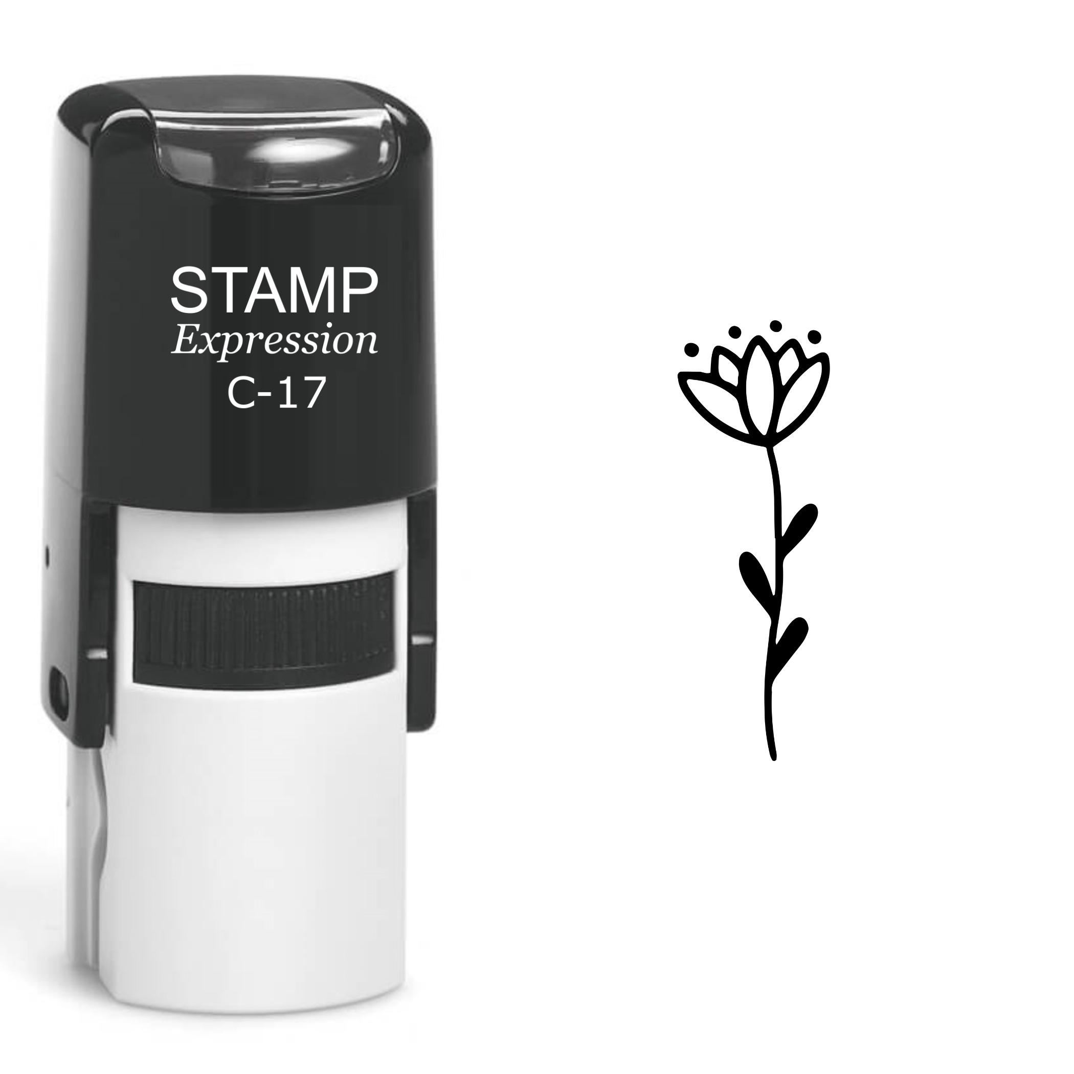 Flower Self Inking Rubber Stamp (SH-61030)