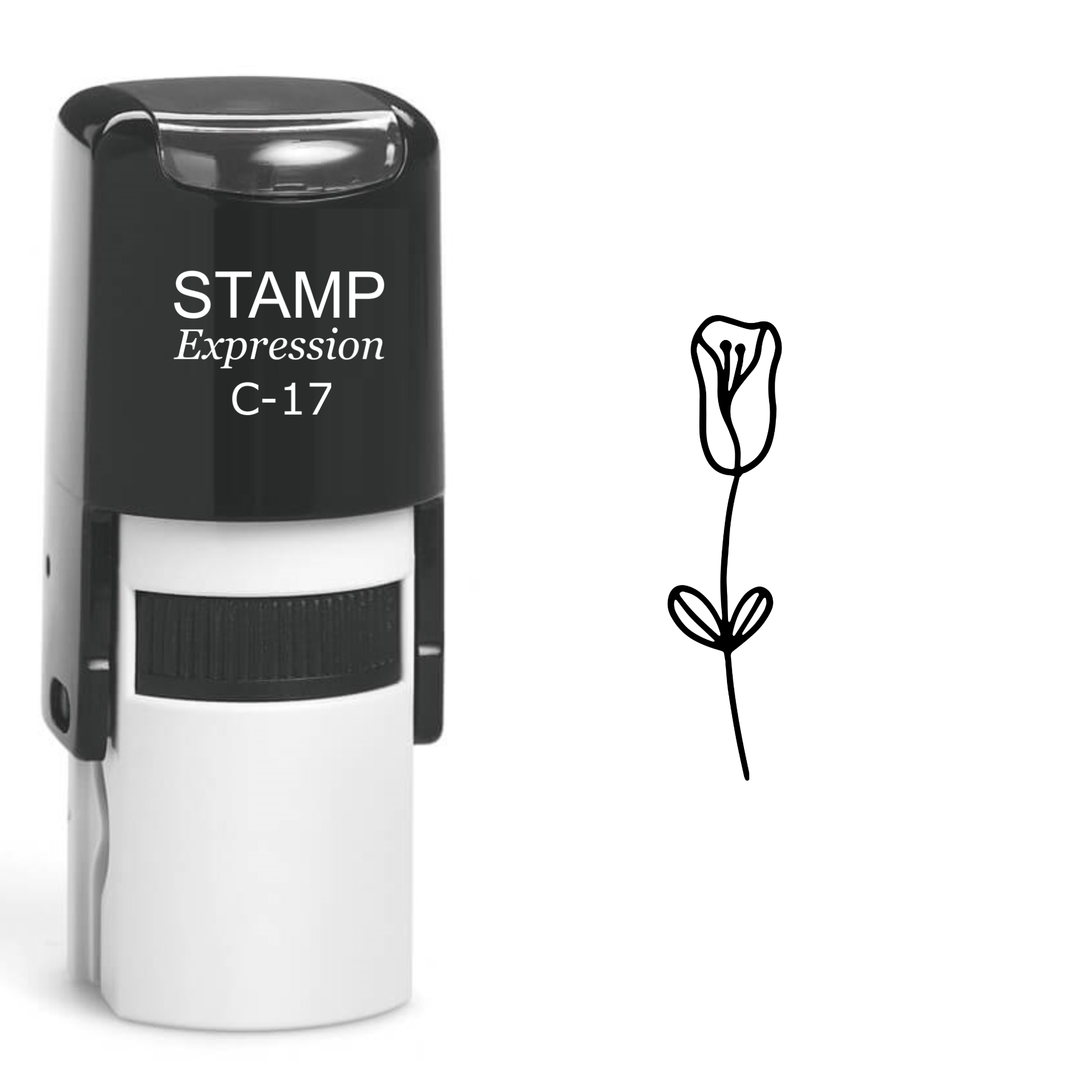Flower Self Inking Rubber Stamp (SH-61034)