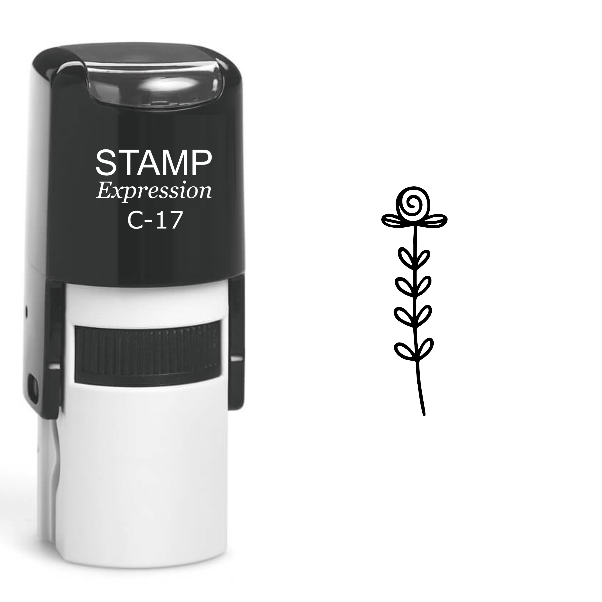 Flower Self Inking Rubber Stamp (SH-61037)