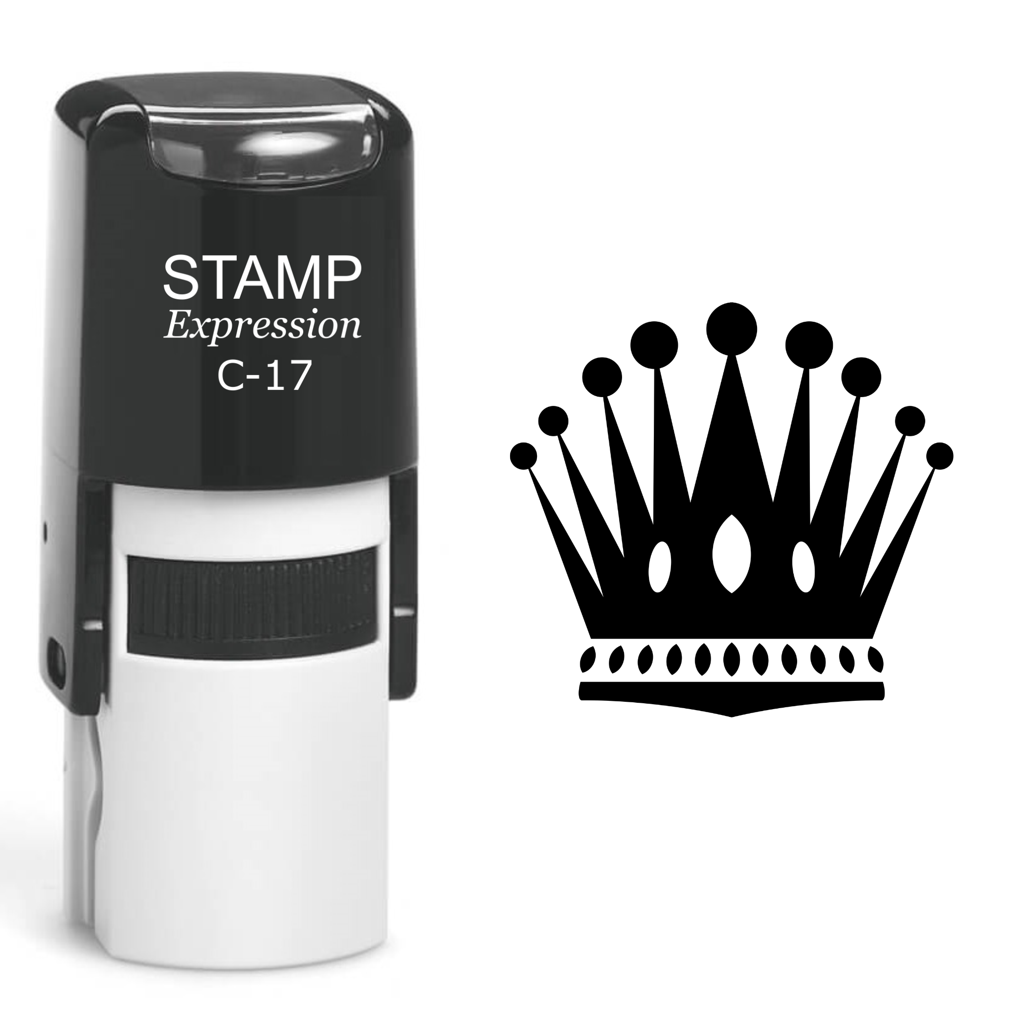 Crown Self Inking Rubber Stamp (SH-61060)