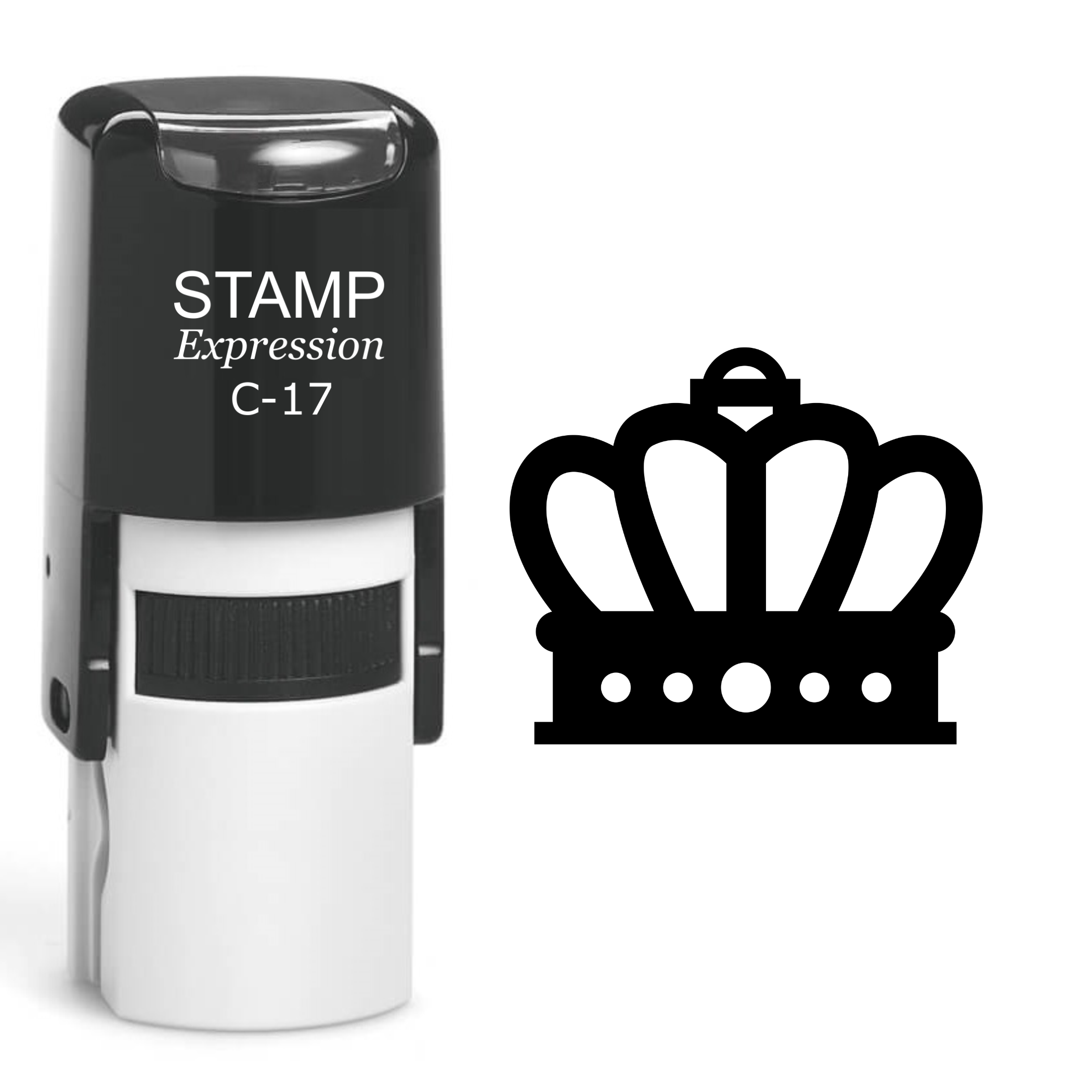 Crown Self Inking Rubber Stamp (SH-61065)