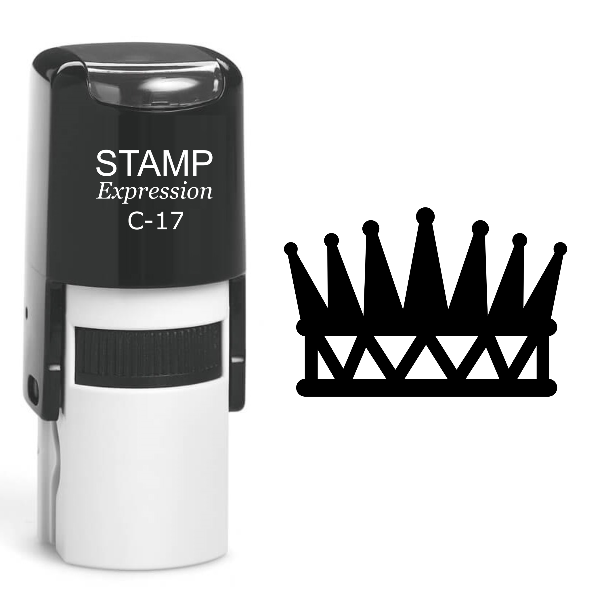 Crown Self Inking Rubber Stamp (SH-61066)