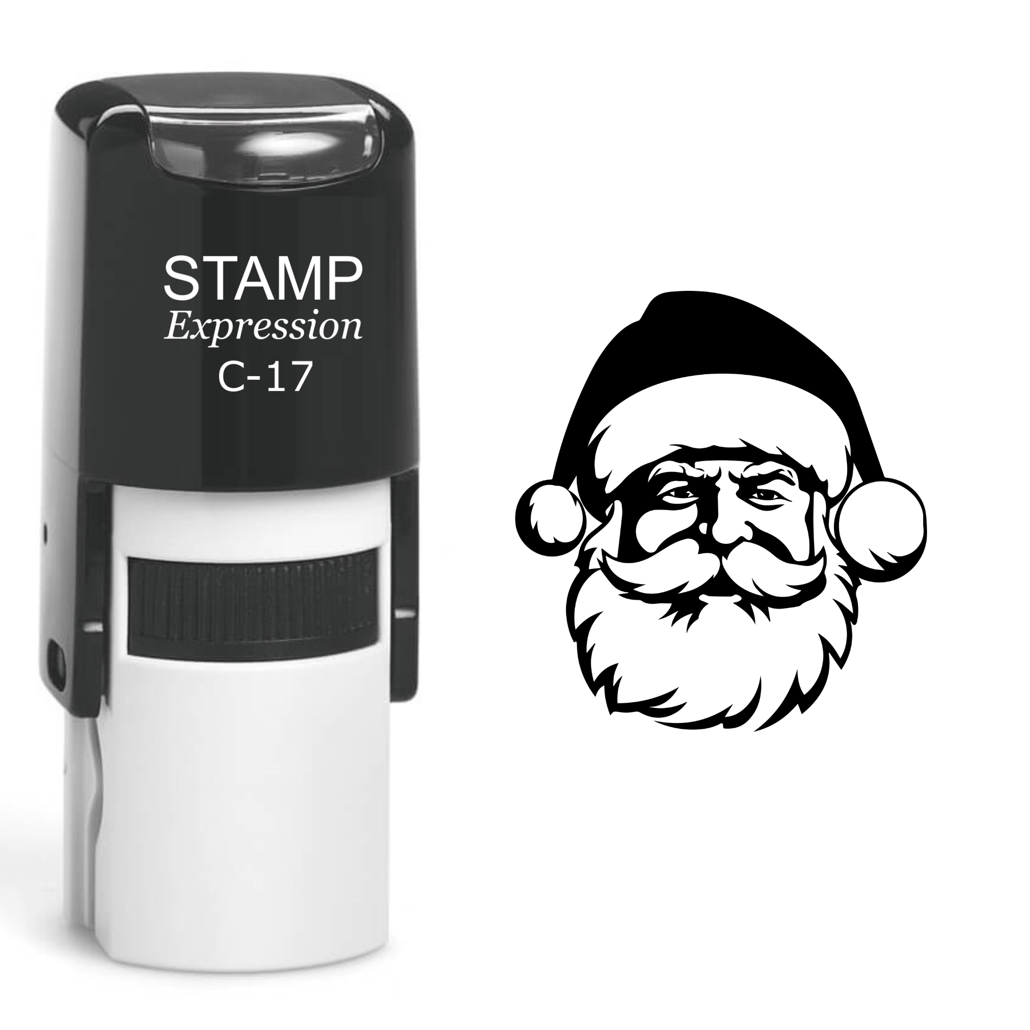 Santa Head Christmas Self Inking Rubber Stamp (SH-61069)