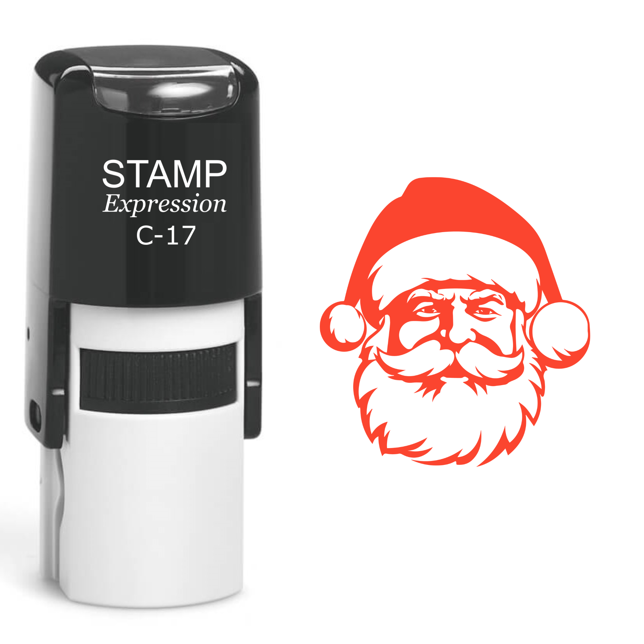 Santa Head Christmas Self Inking Rubber Stamp (SH-61071)