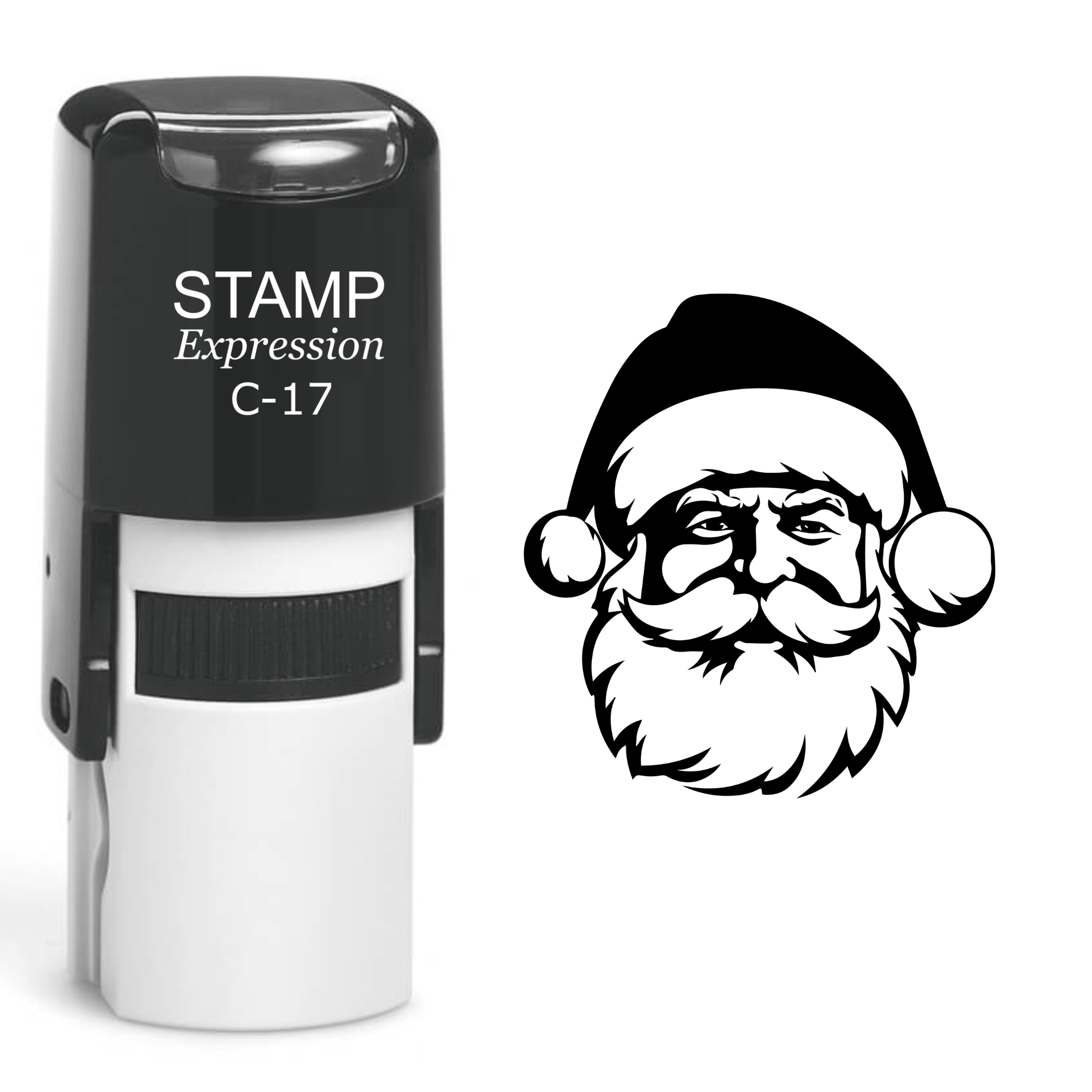Santa Head Christmas Self Inking Rubber Stamp (SH-61082)