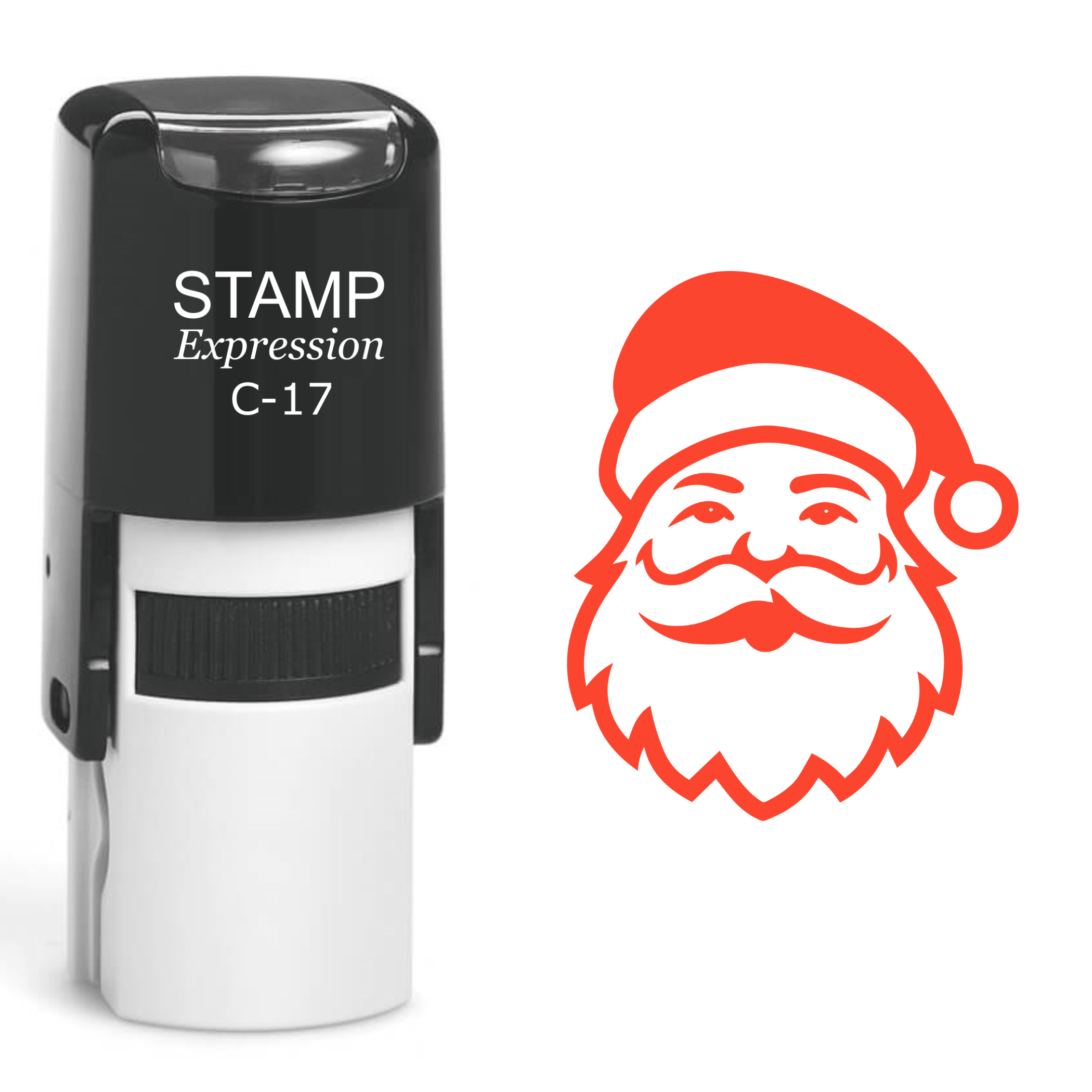 Santa Head Christmas Self Inking Rubber Stamp (SH-61087)