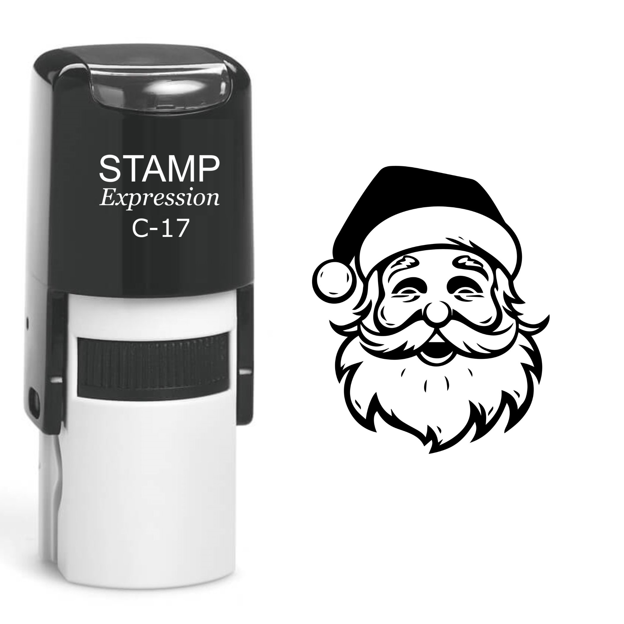 Santa Head Christmas Self Inking Rubber Stamp (SH-61088)