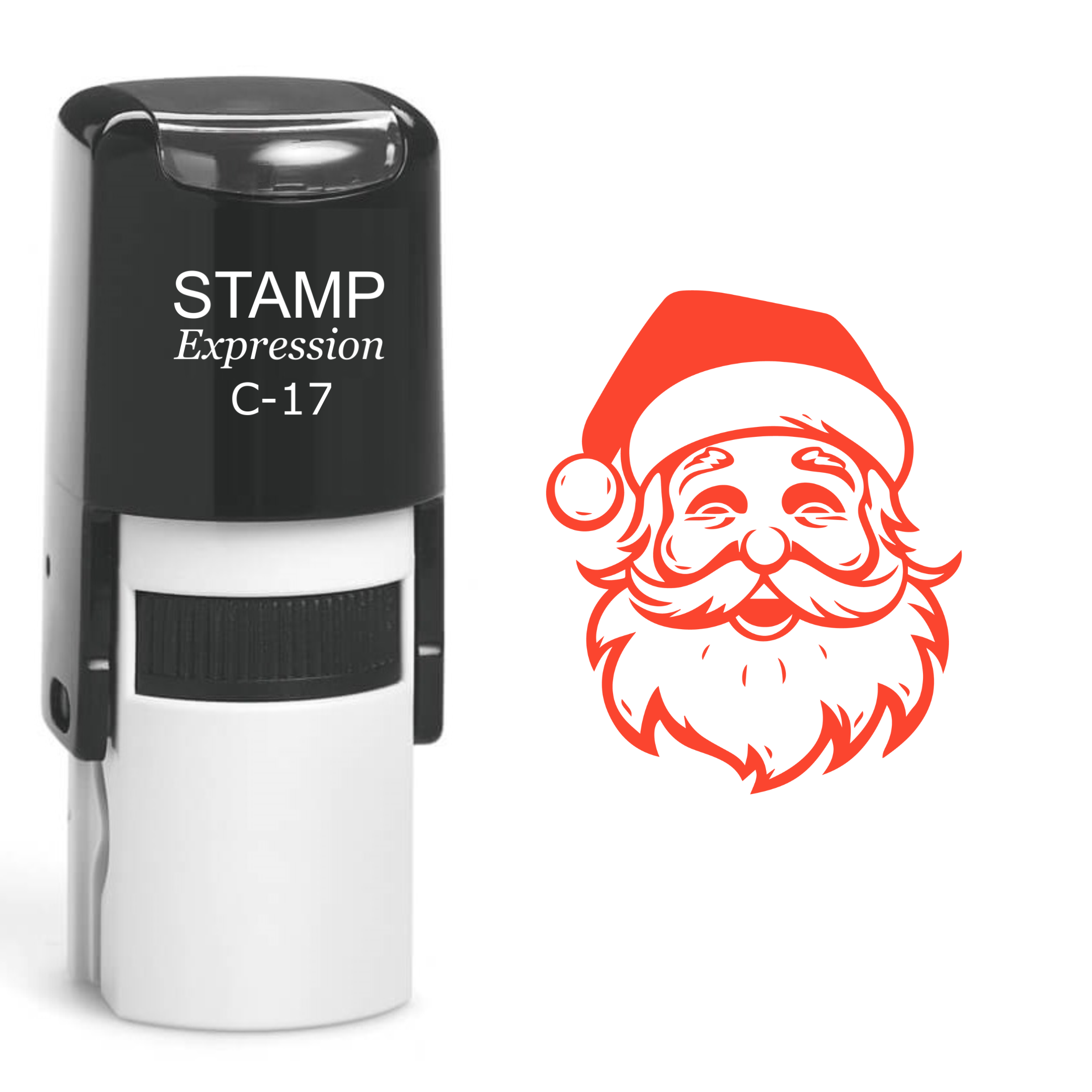Santa Head Christmas Self Inking Rubber Stamp (SH-61089)