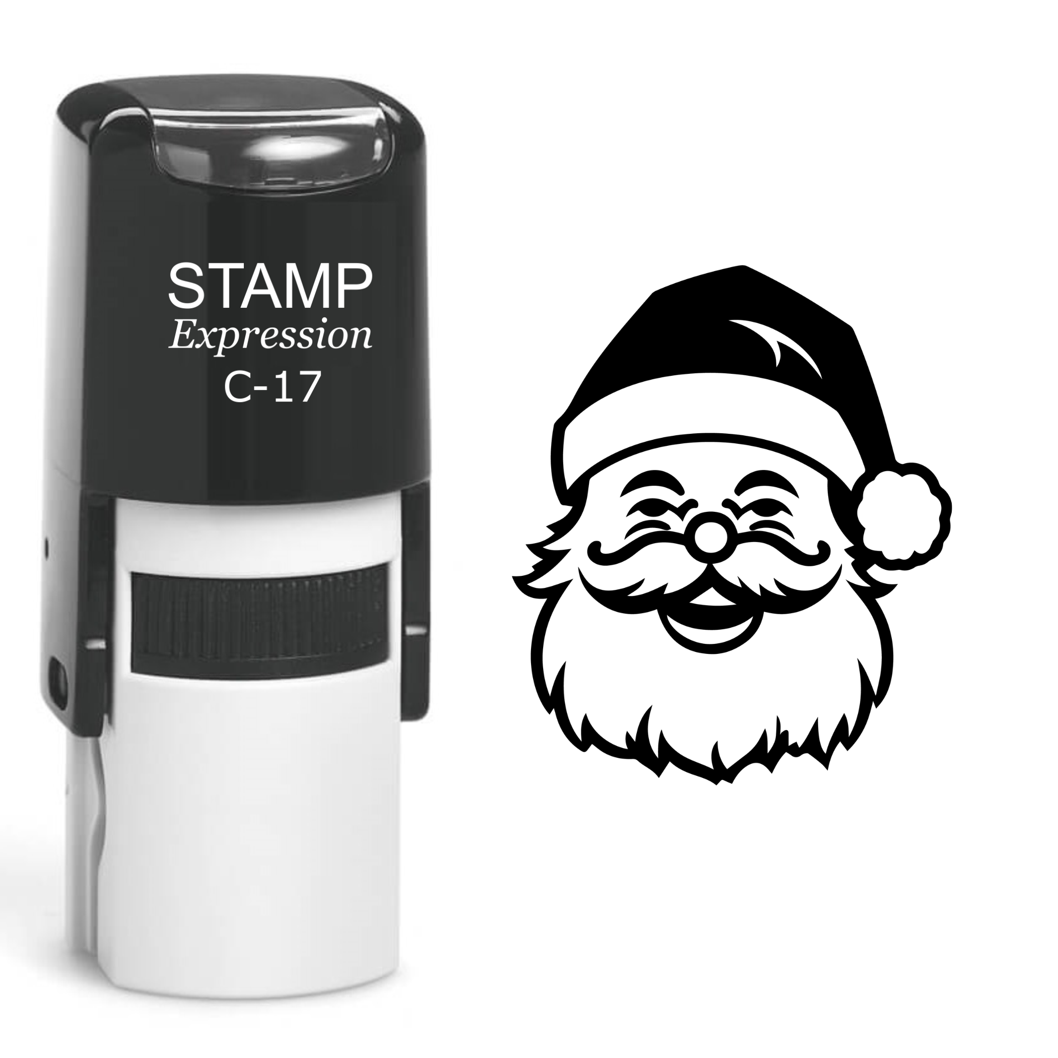 Santa Head Christmas Self Inking Rubber Stamp (SH-61090)