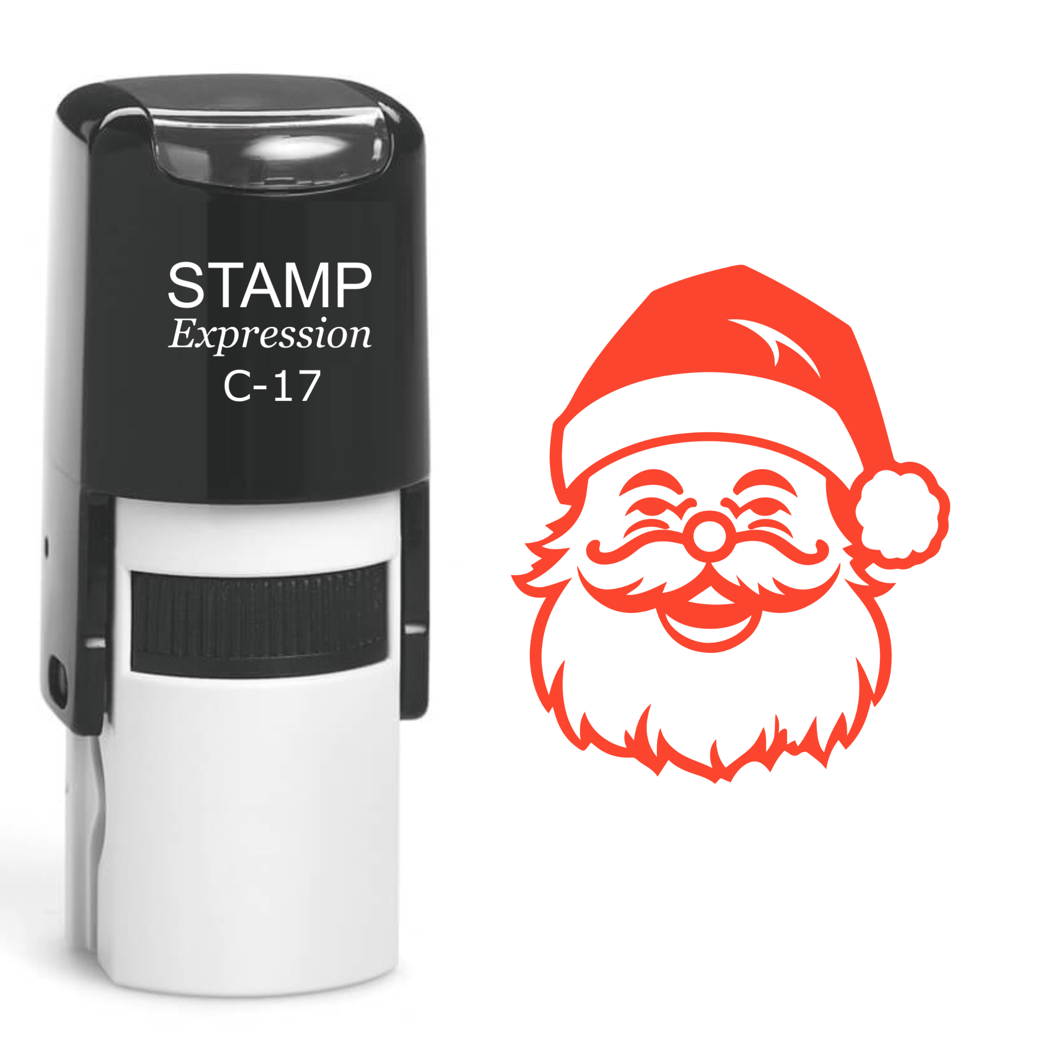 Santa Head Christmas Self Inking Rubber Stamp (SH-61091)