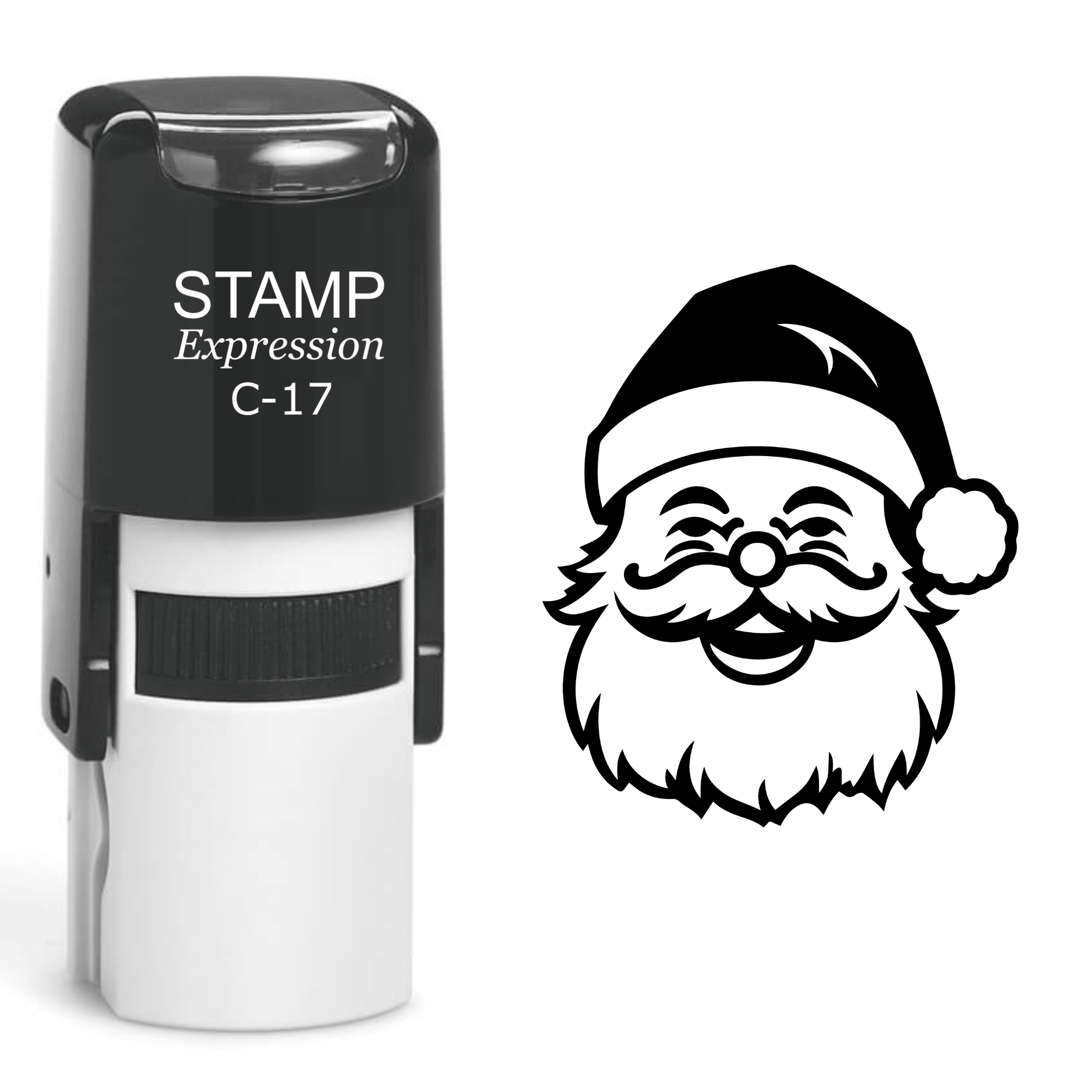 Santa Head Christmas Self Inking Rubber Stamp (SH-61094)