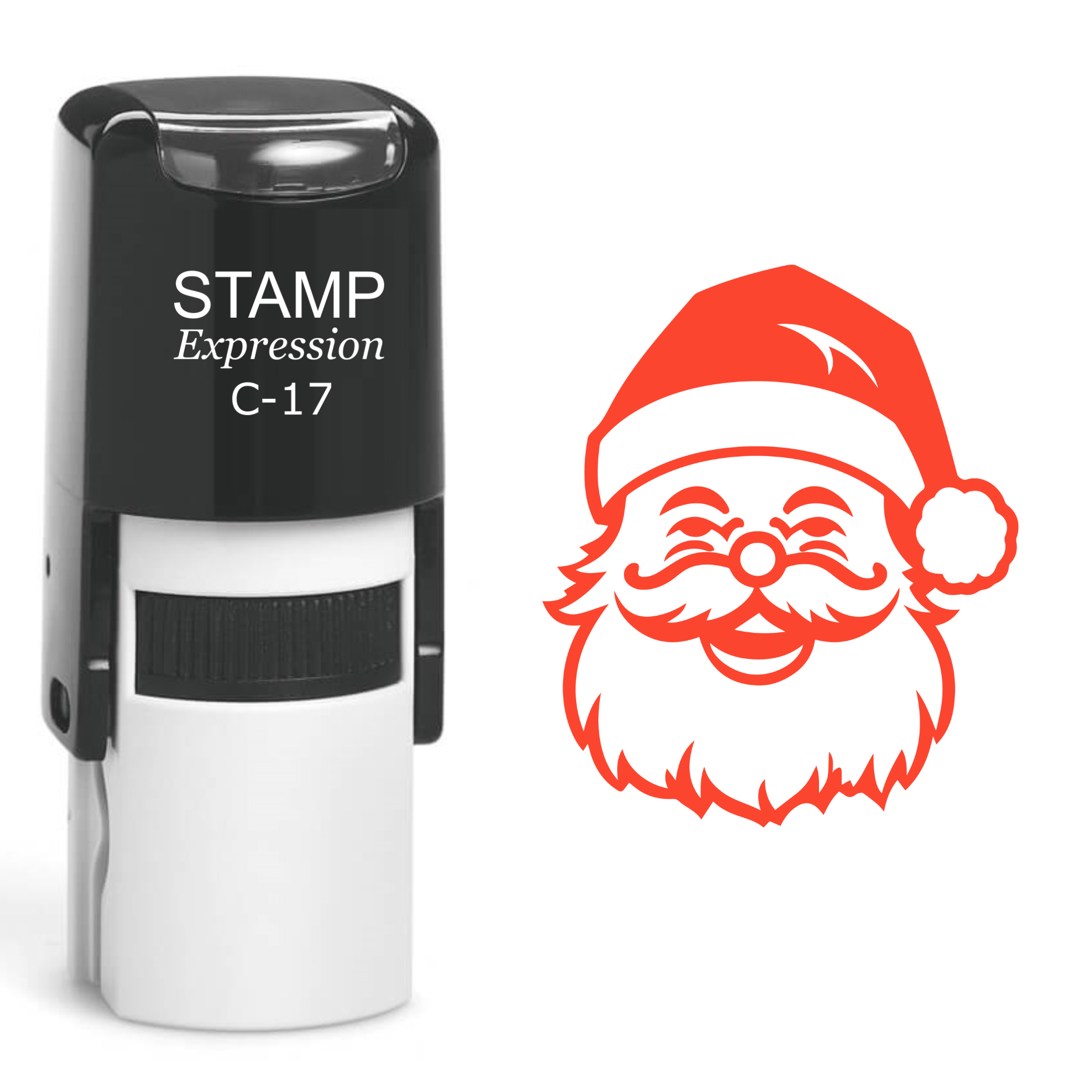 Santa Head Christmas Self Inking Rubber Stamp (SH-61095)