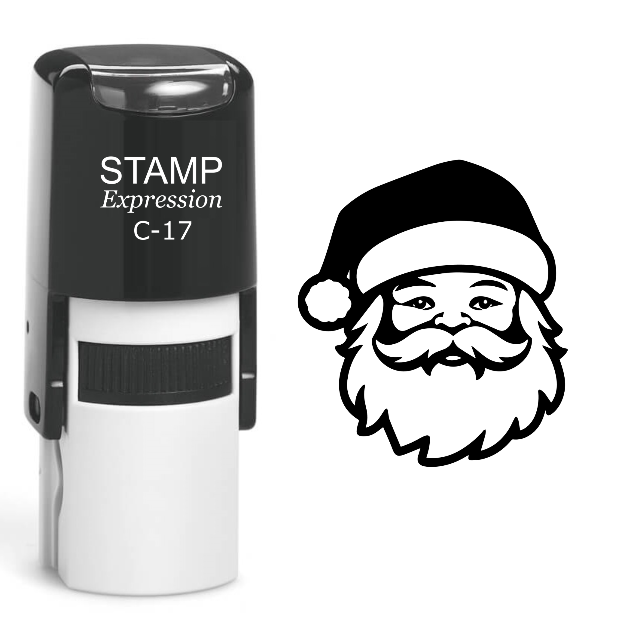 Santa Head Christmas Self Inking Rubber Stamp (SH-61096)