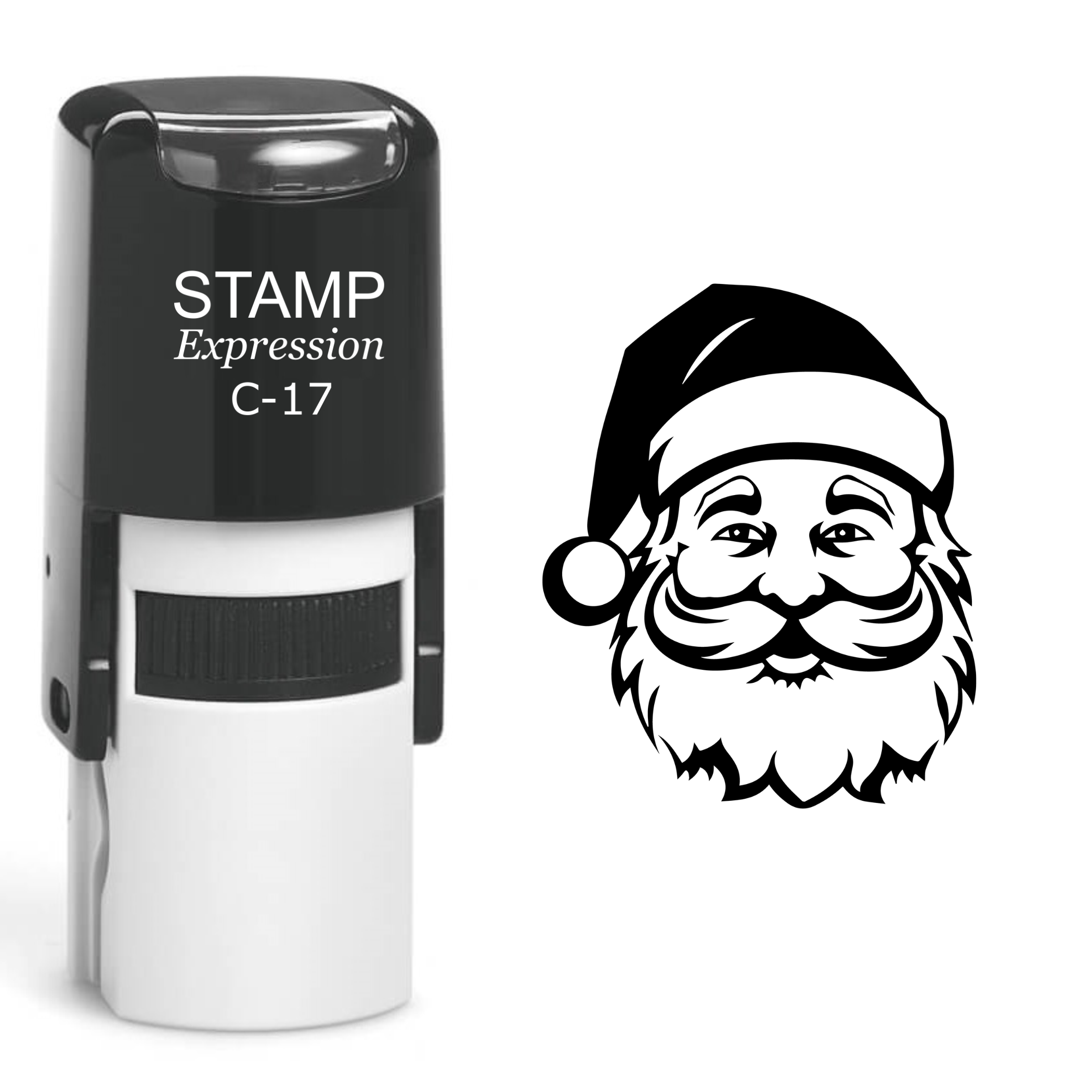 Santa Head Christmas Self Inking Rubber Stamp (SH-61098)