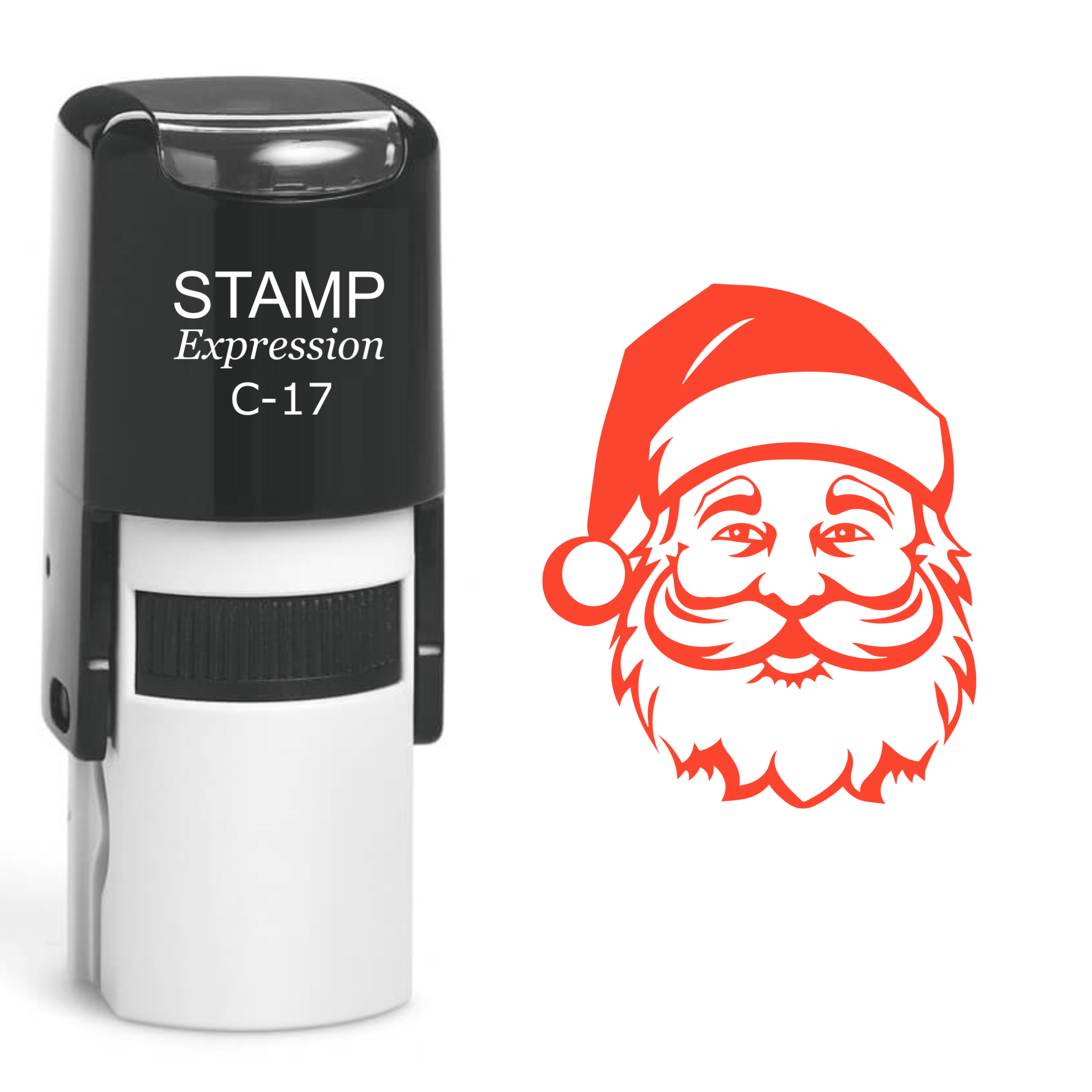 Santa Head Christmas Self Inking Rubber Stamp (SH-61099)
