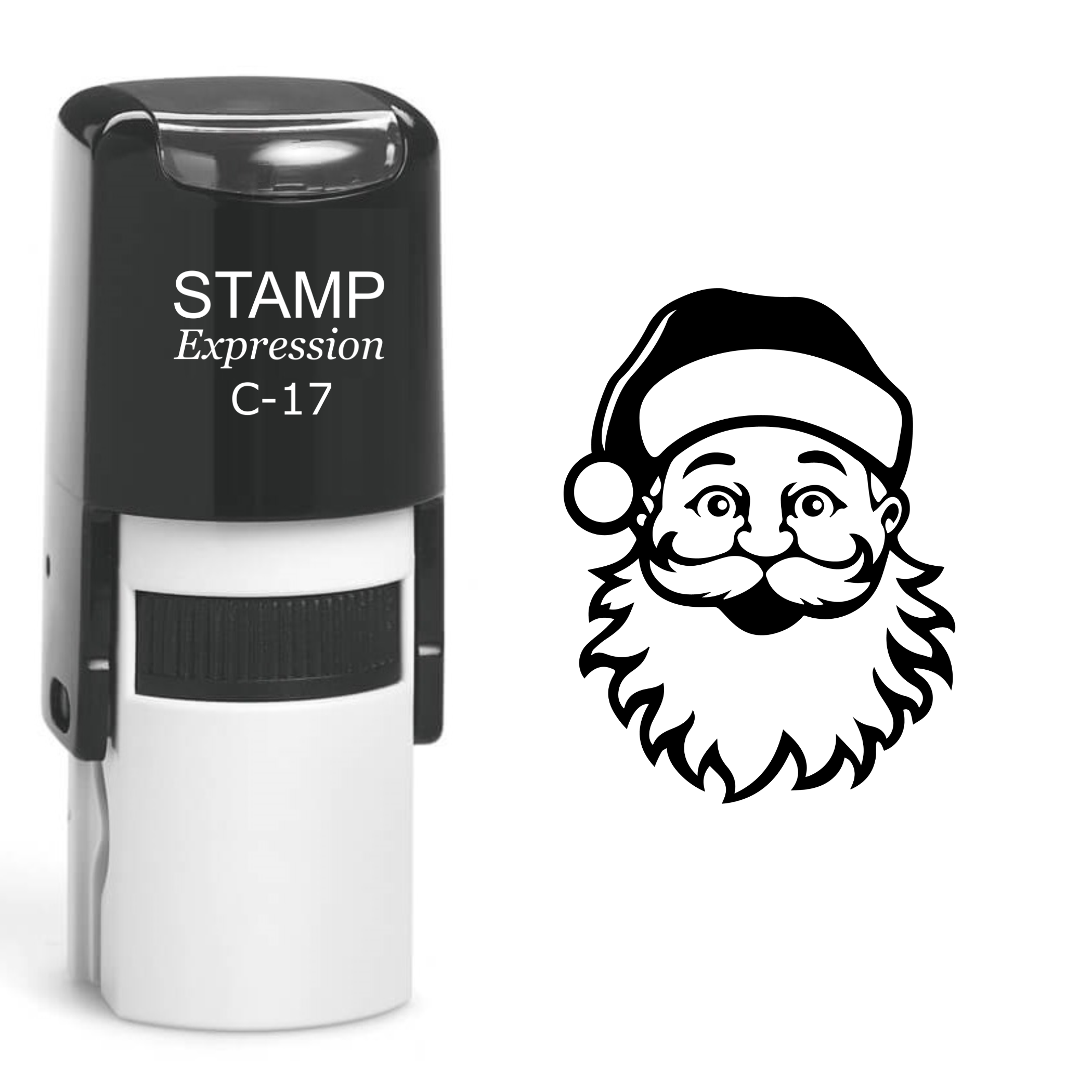Santa Head Christmas Self Inking Rubber Stamp (SH-61100)