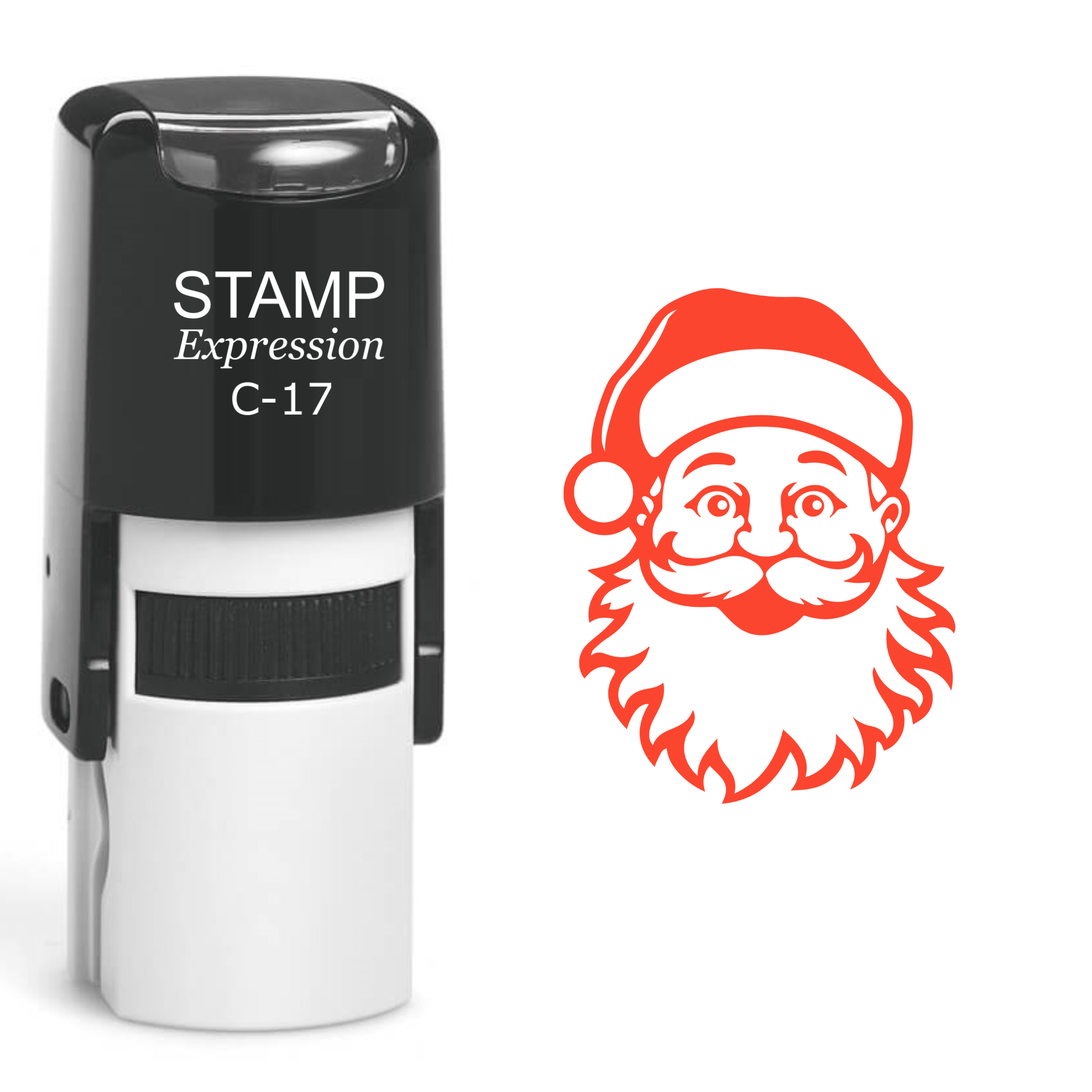 Santa Head Christmas Self Inking Rubber Stamp (SH-61101)