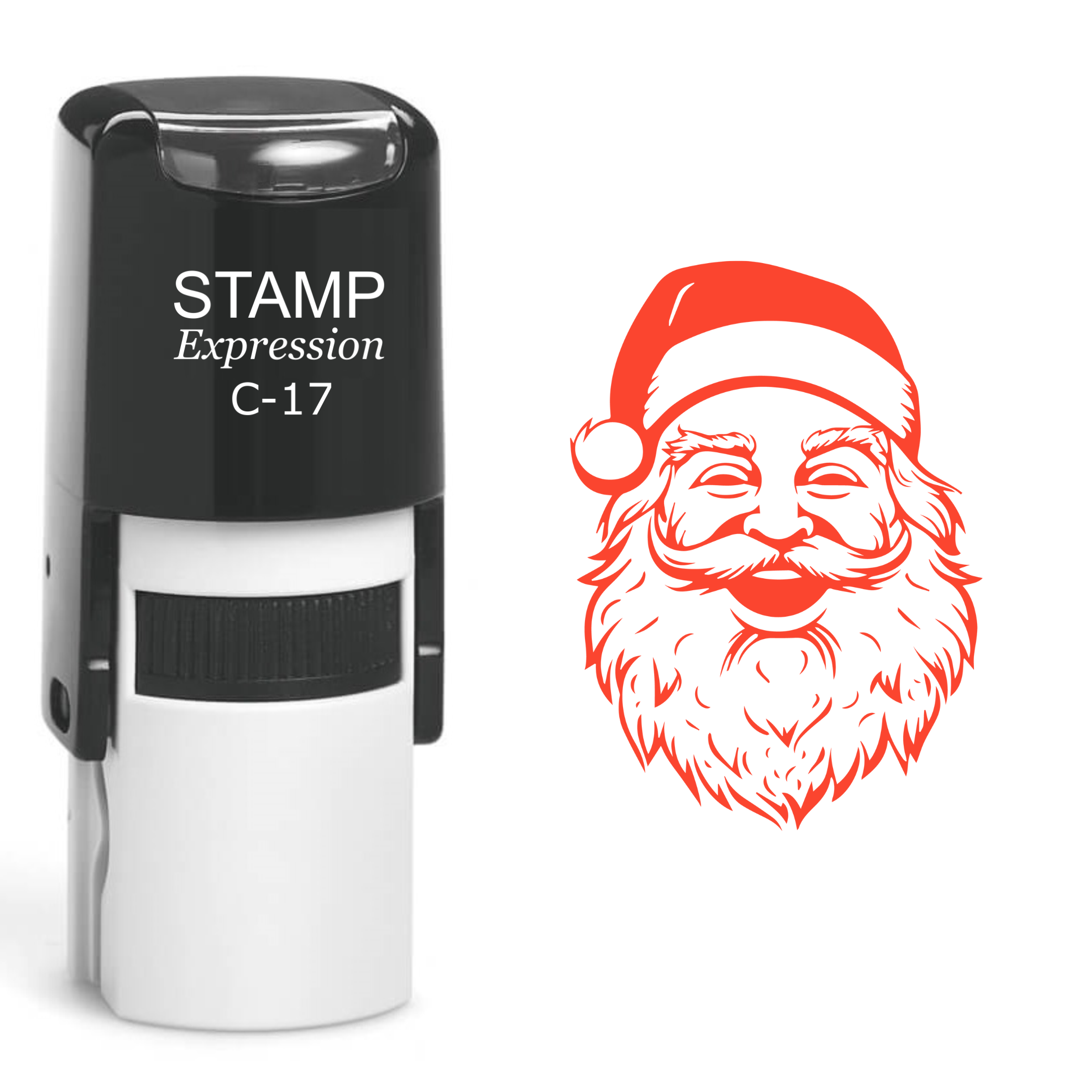 Santa Head Christmas Self Inking Rubber Stamp (SH-61103)