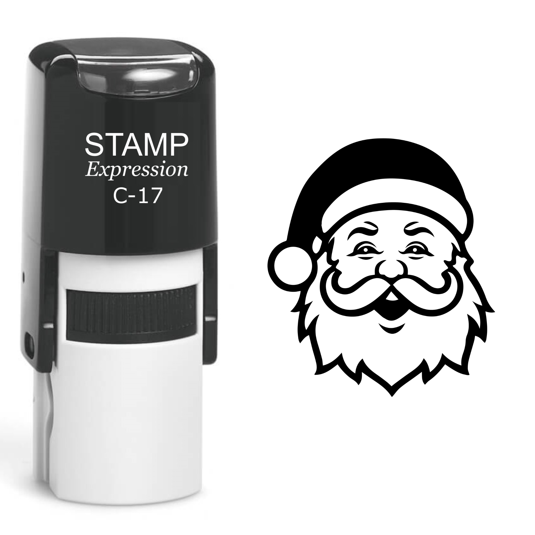 Santa Head Christmas Self Inking Rubber Stamp (SH-61104)