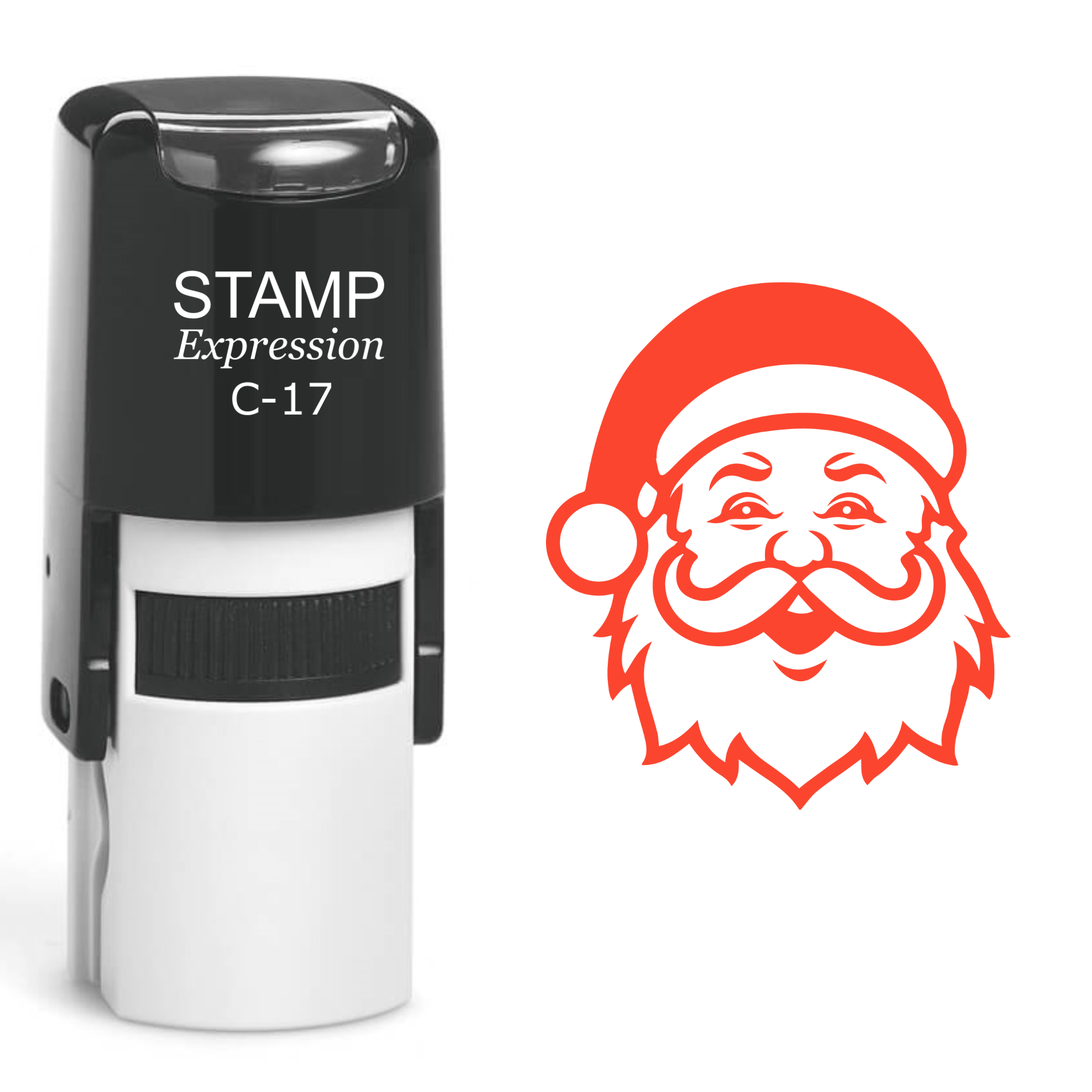 Santa Head Christmas Self Inking Rubber Stamp (SH-61105)