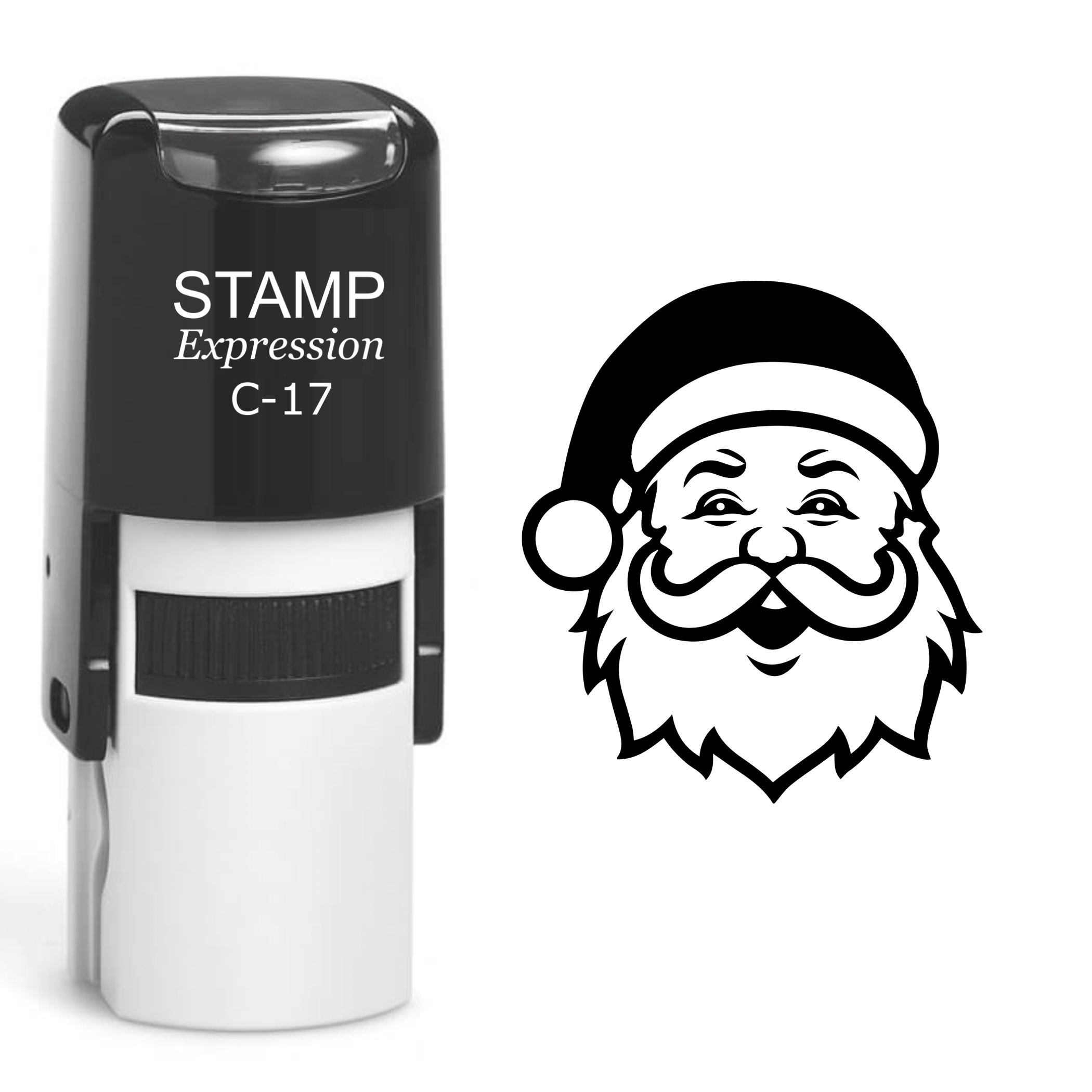 Santa Head Christmas Self Inking Rubber Stamp (SH-61108)
