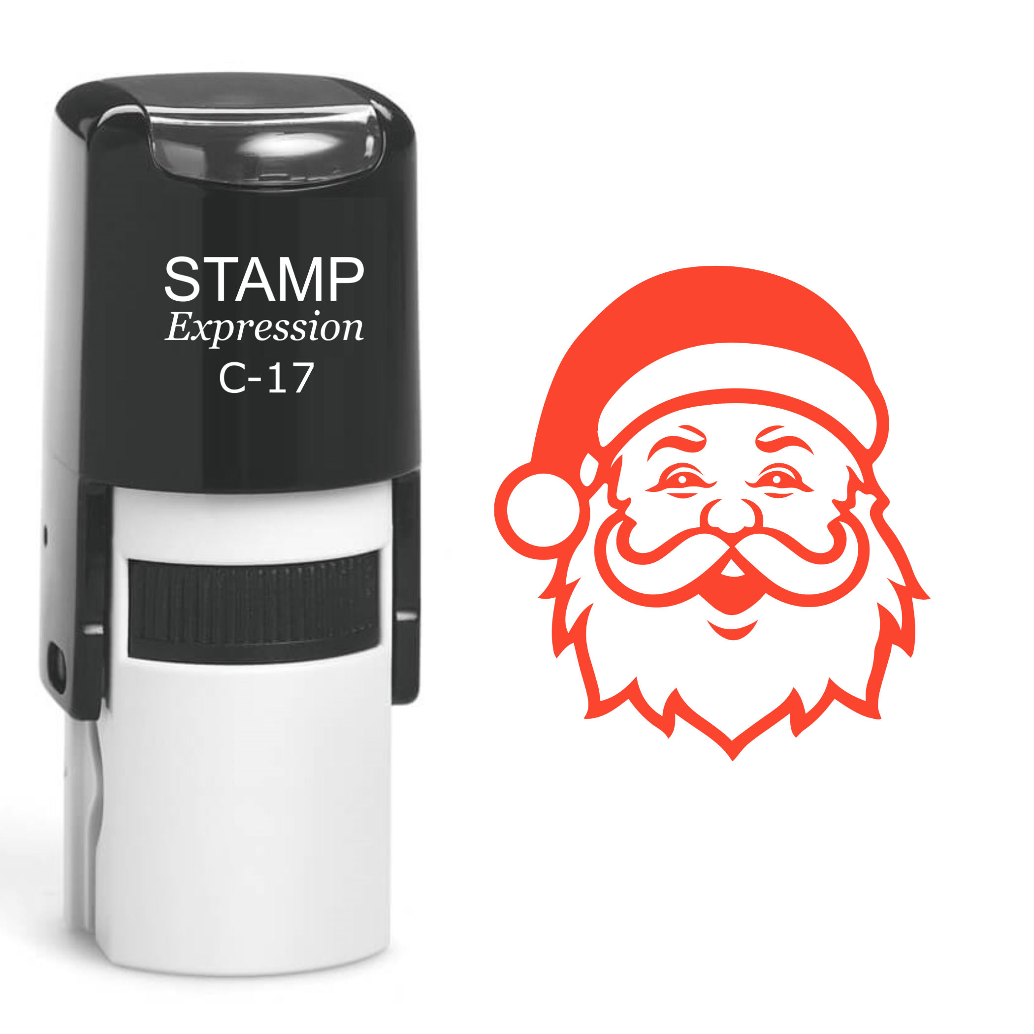 Santa Head Christmas Self Inking Rubber Stamp (SH-61109)