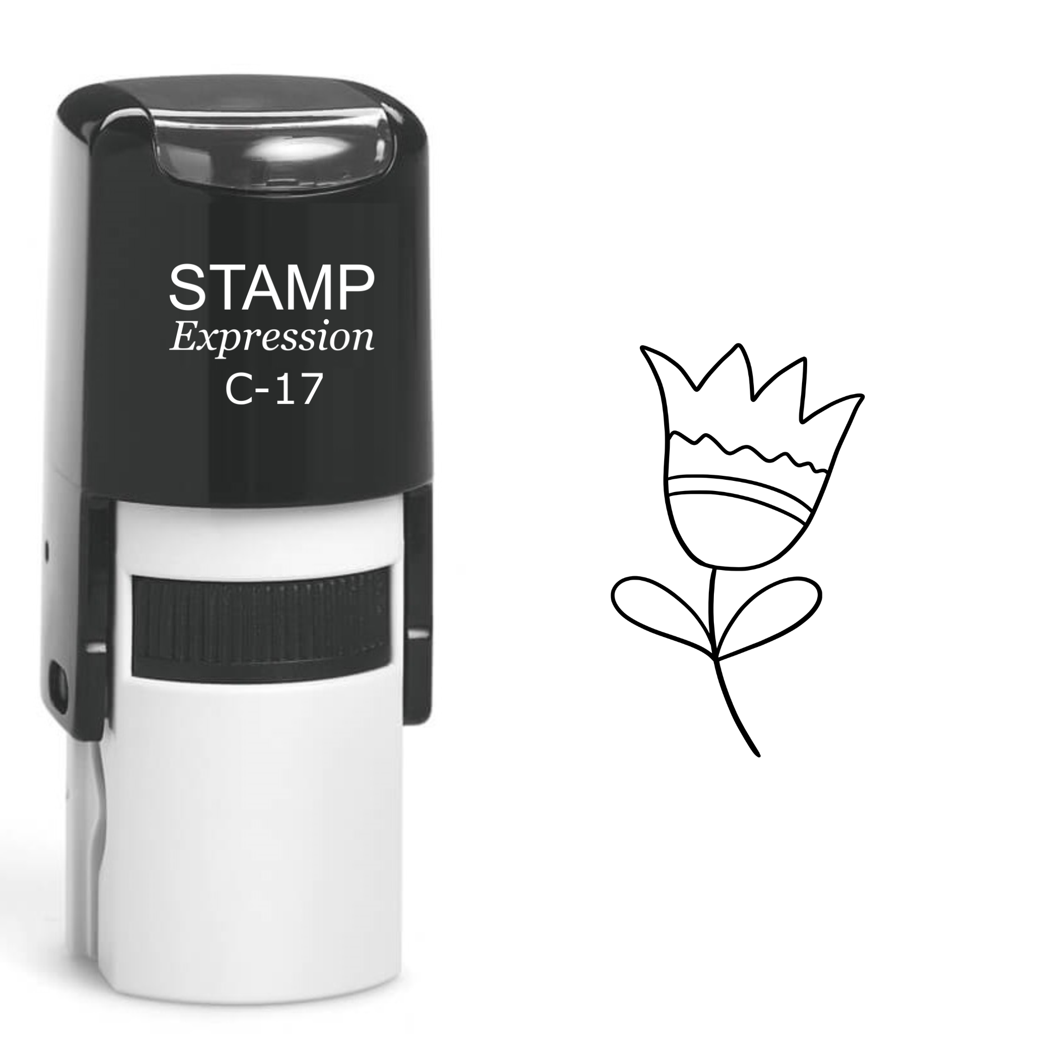 Flower Self Inking Rubber Stamp (SH-61116)