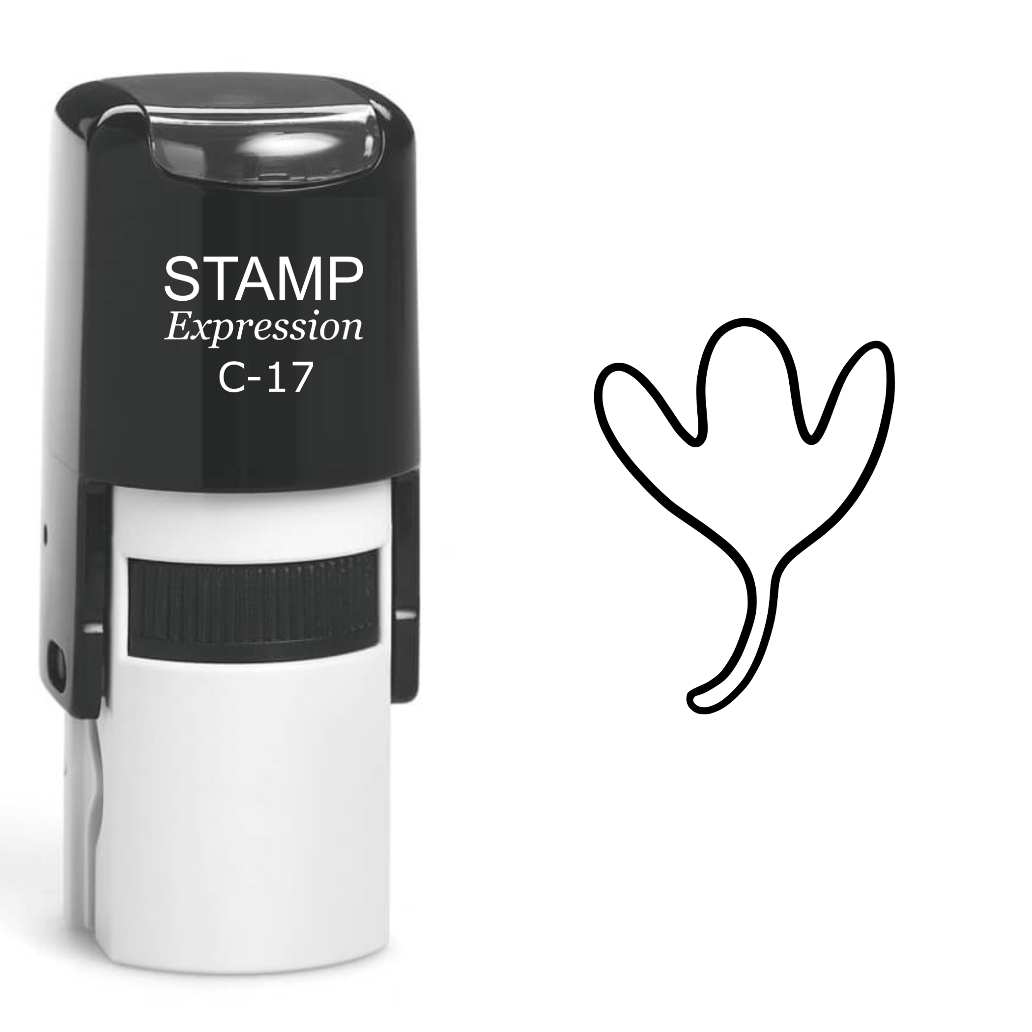 Flower Self Inking Rubber Stamp (SH-61117)