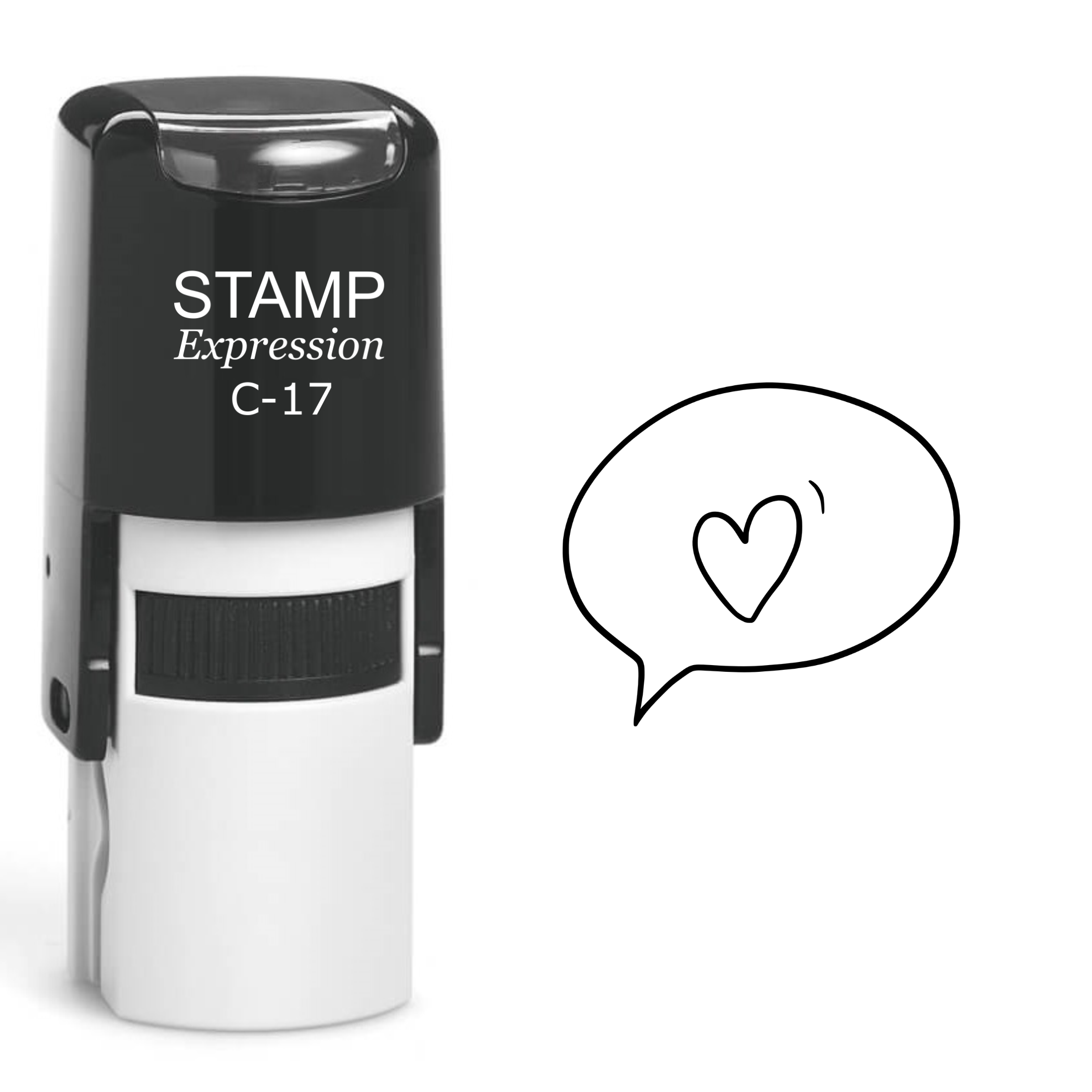 Chat With Heart Self Inking Rubber Stamp (SH-61127)