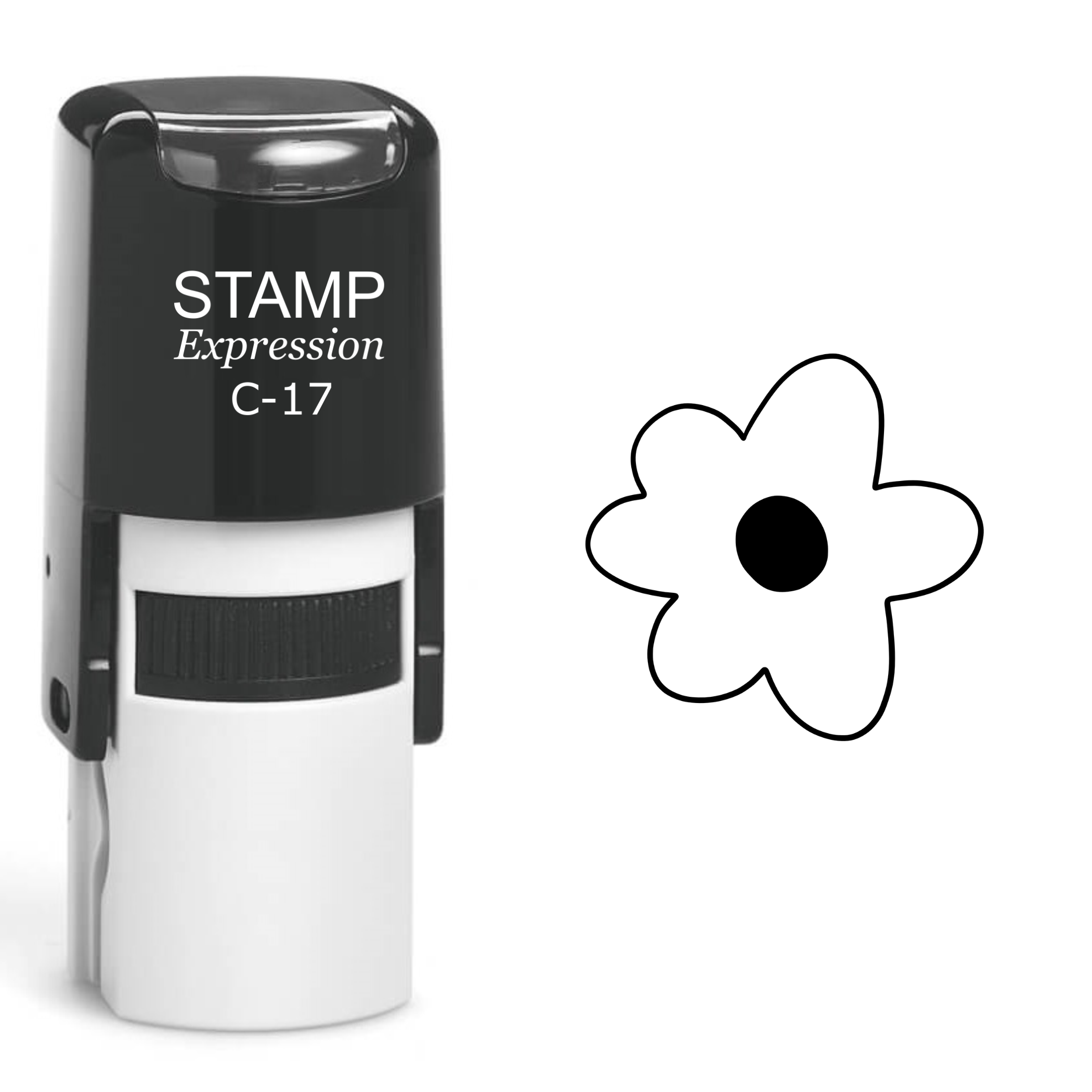 Flower Self Inking Rubber Stamp (SH-61135)
