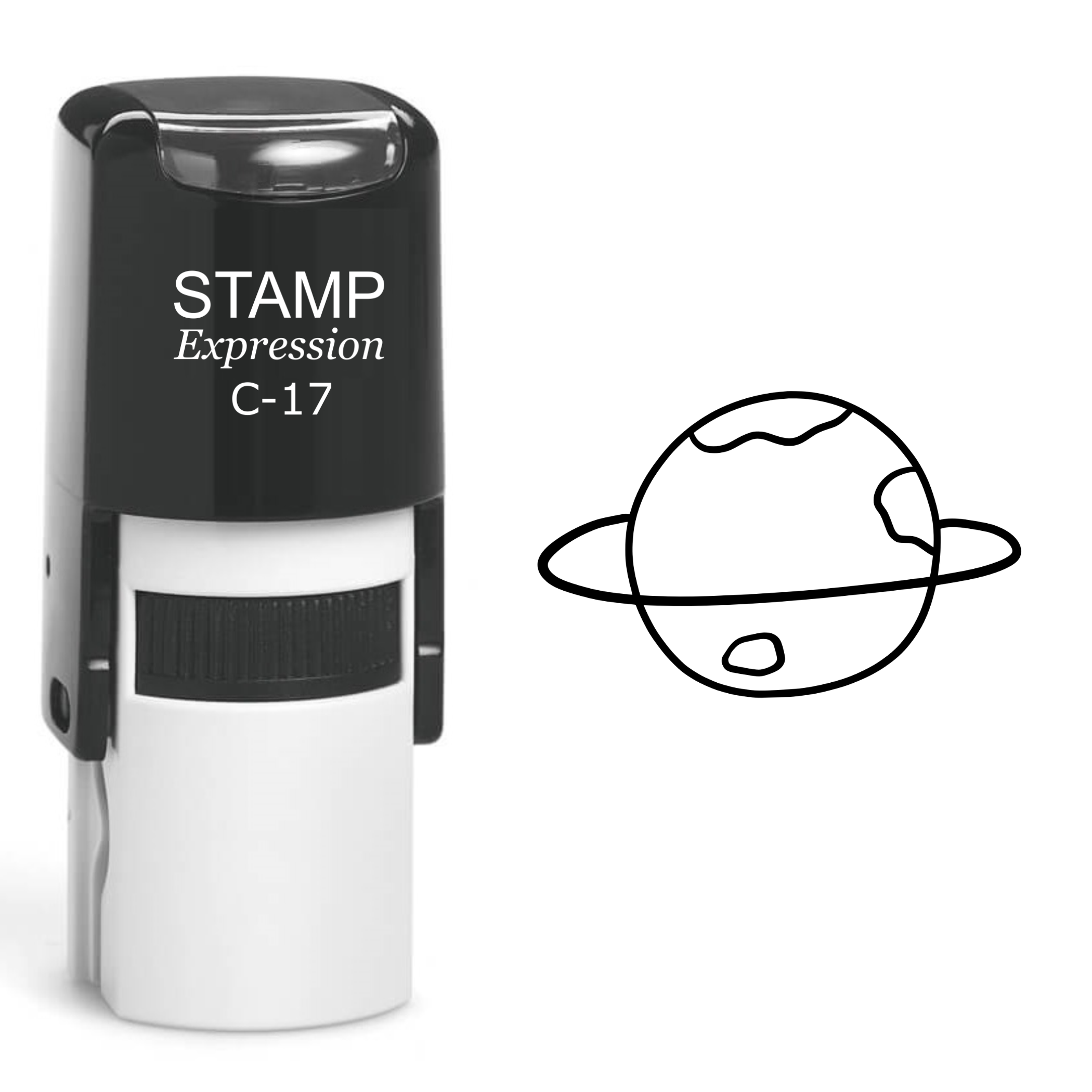 Earth Self Inking Rubber Stamp (SH-61136)