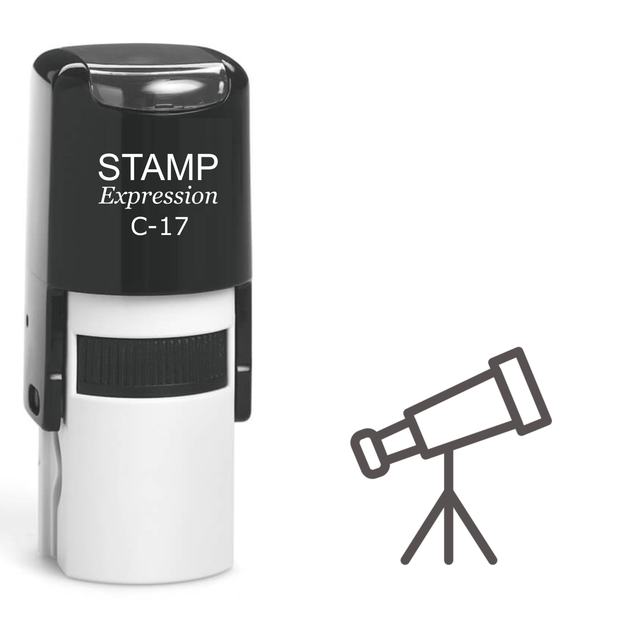 Telescope Self Inking Rubber Stamp (SH-61153)