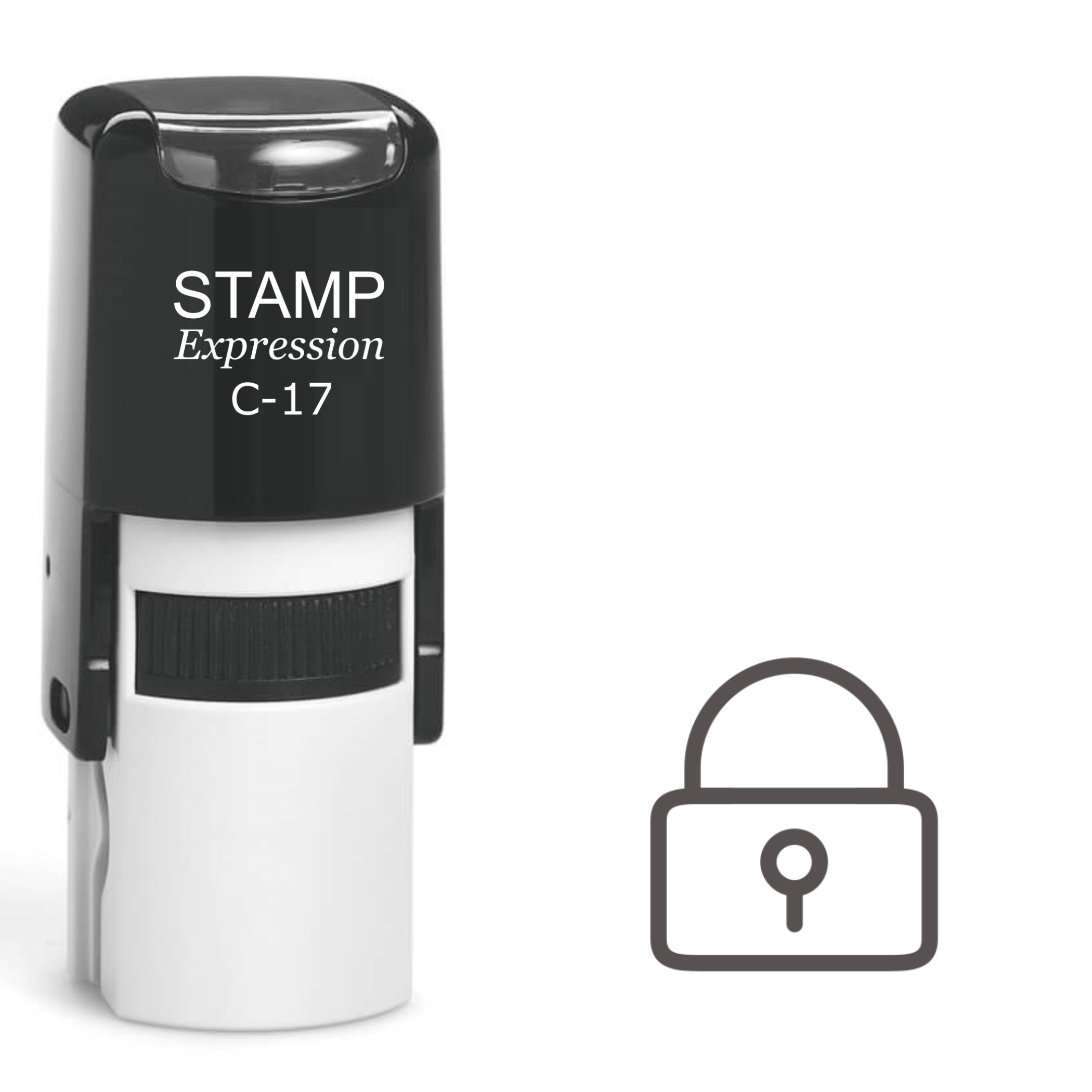 Lock Self Inking Rubber Stamp (SH-61170)