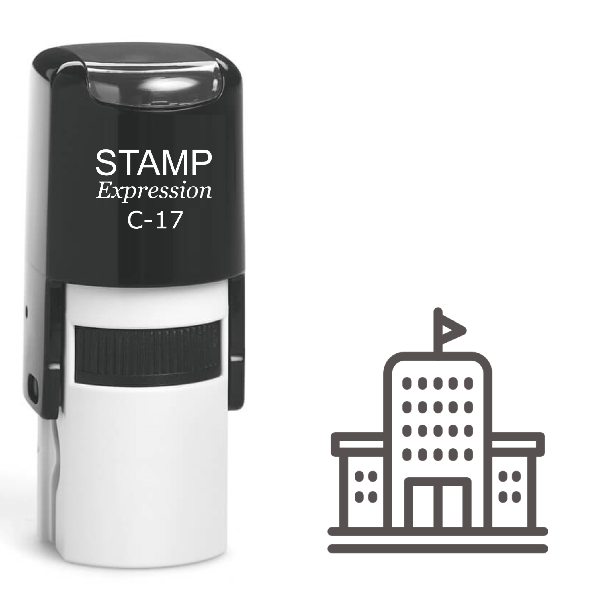 Municipal Building Self Inking Rubber Stamp (SH-61183)