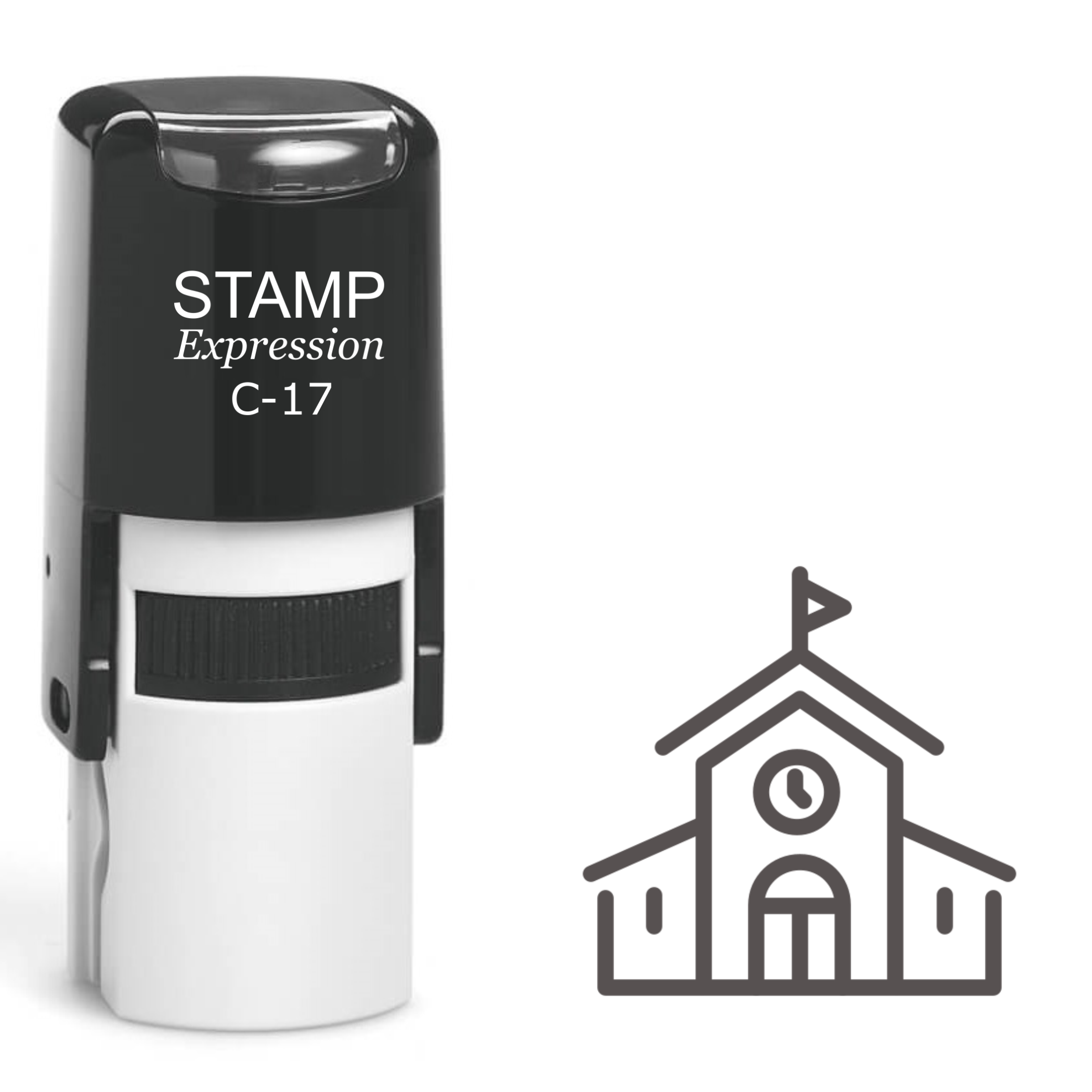 Town Center Building Self Inking Rubber Stamp (SH-61184)