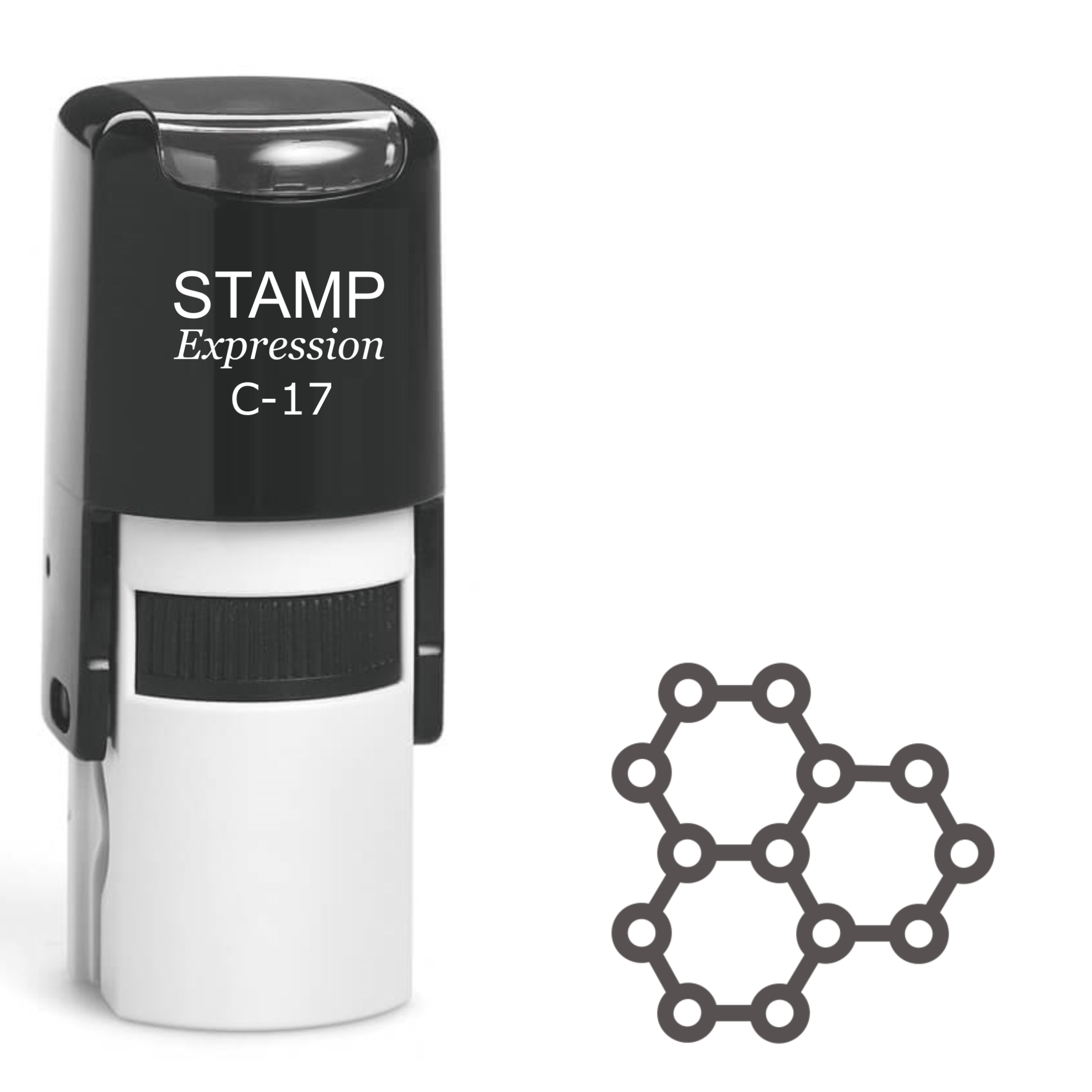 Molecules Self Inking Rubber Stamp (SH-61188)