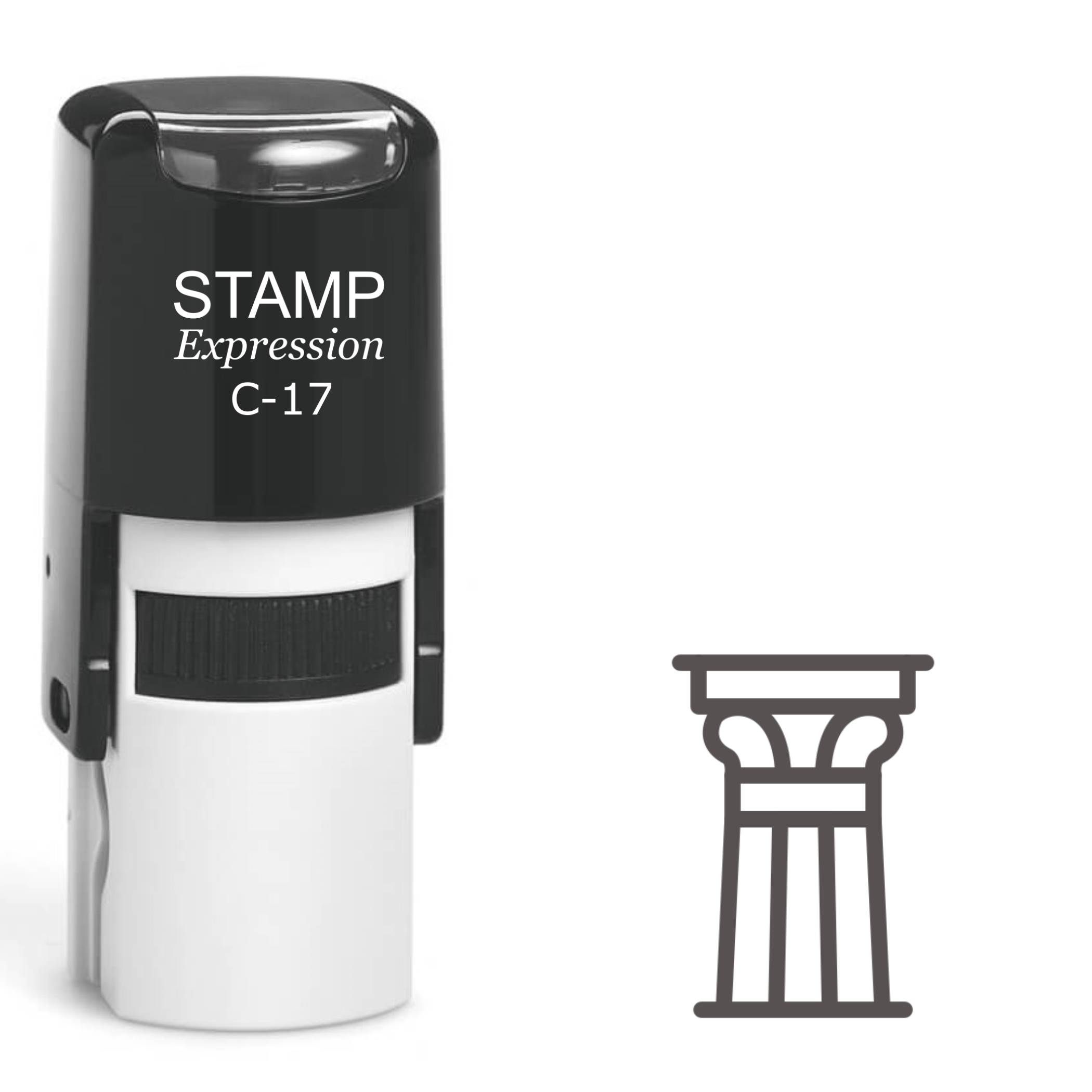Corinthian Column Self Inking Rubber Stamp (SH-61193)